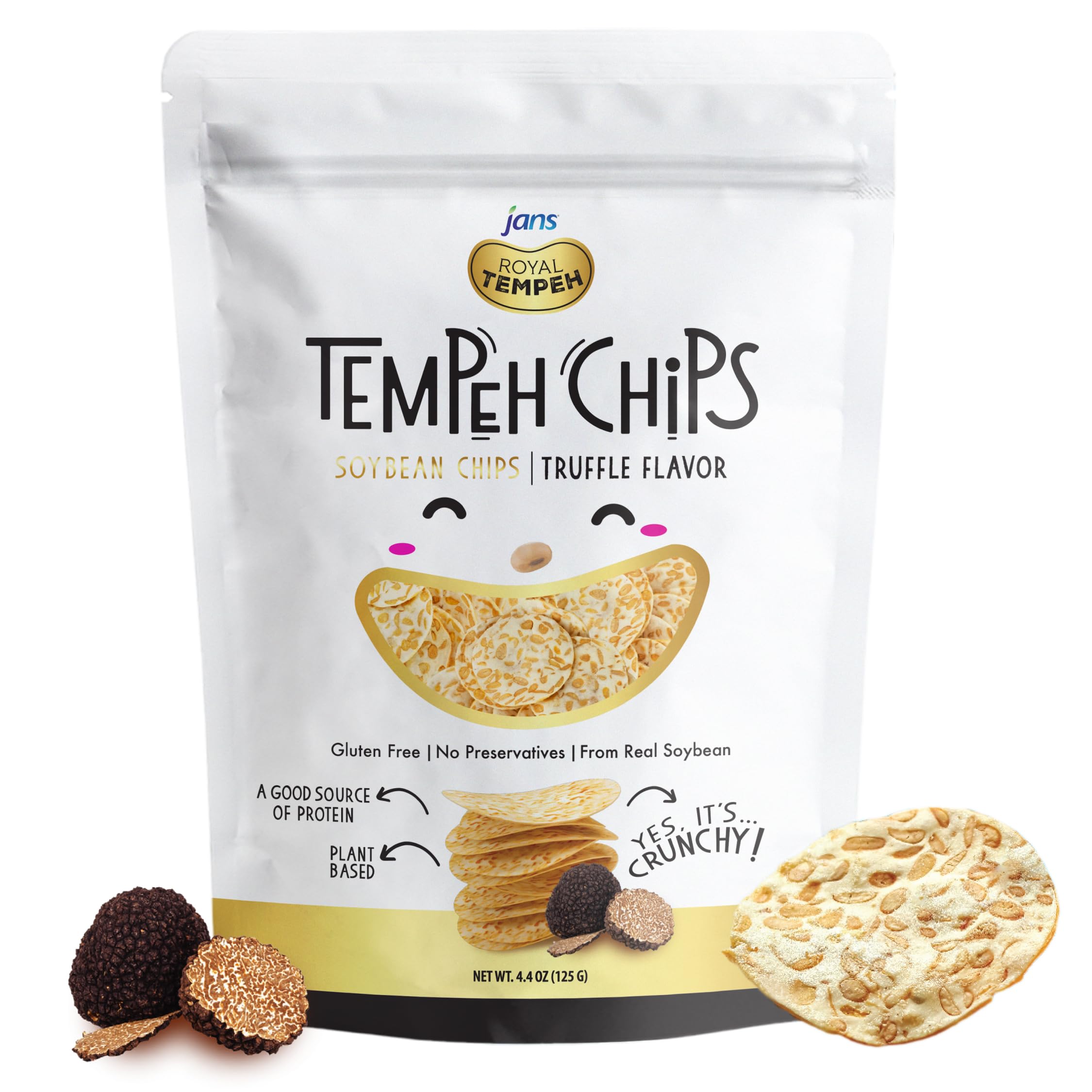 Amazon.com: Jans Tempeh Truffle Chips 4.4 oz – 3g Protein & 5g