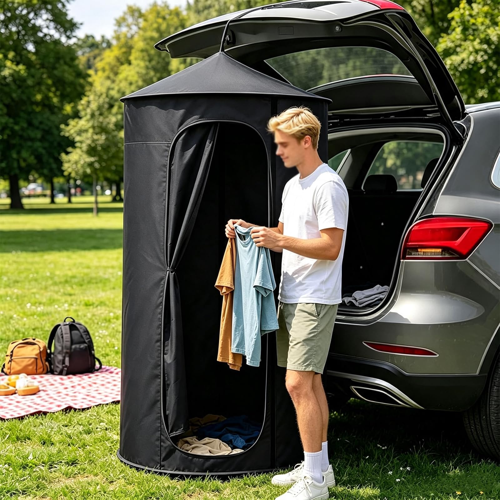 Tente De Douche Camping Portable,Cabine Suspendue Plage