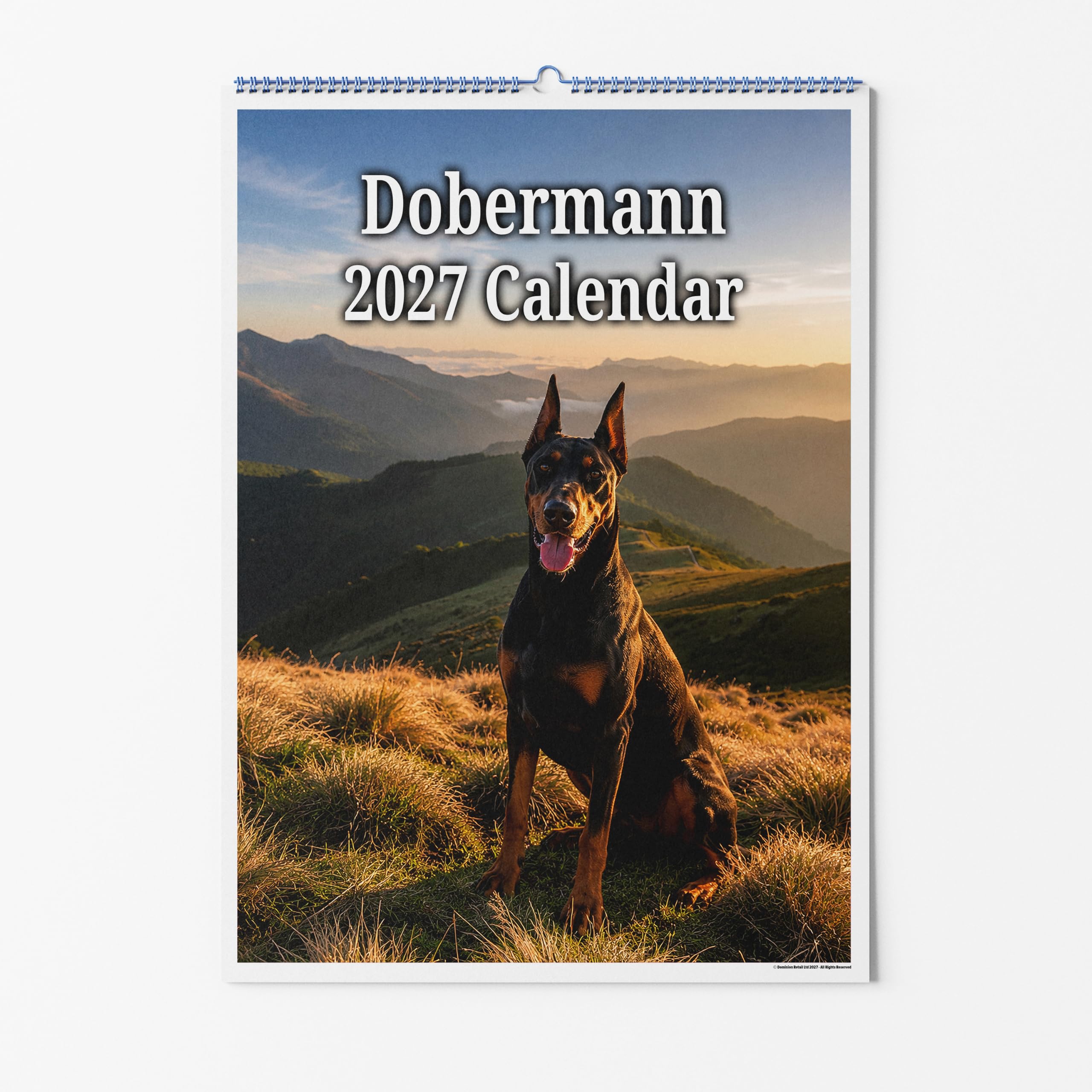 Party People A4 Wall Calendar - Dobermann Dog 2027 โ image 1
