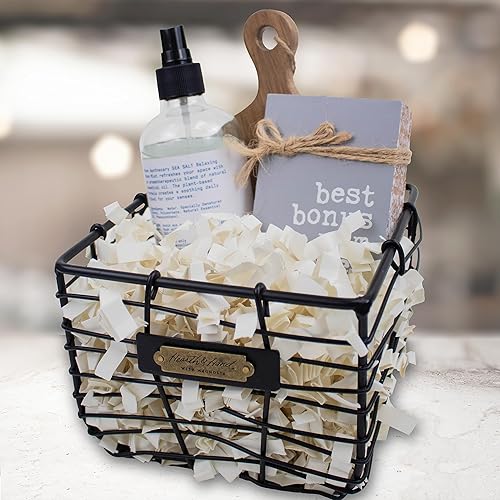 Miniatura 101 de MagicWater Supply - 1 libra - Naranja - Relleno de papel de corte arrugado ideal para envolver regalos, relleno de cestas, cumpleaños, bodas