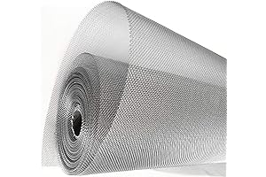 KISKIS Aluminum Screen Roll, 304 Stainless Steel Woven Wire Mesh for Durability and Affordability