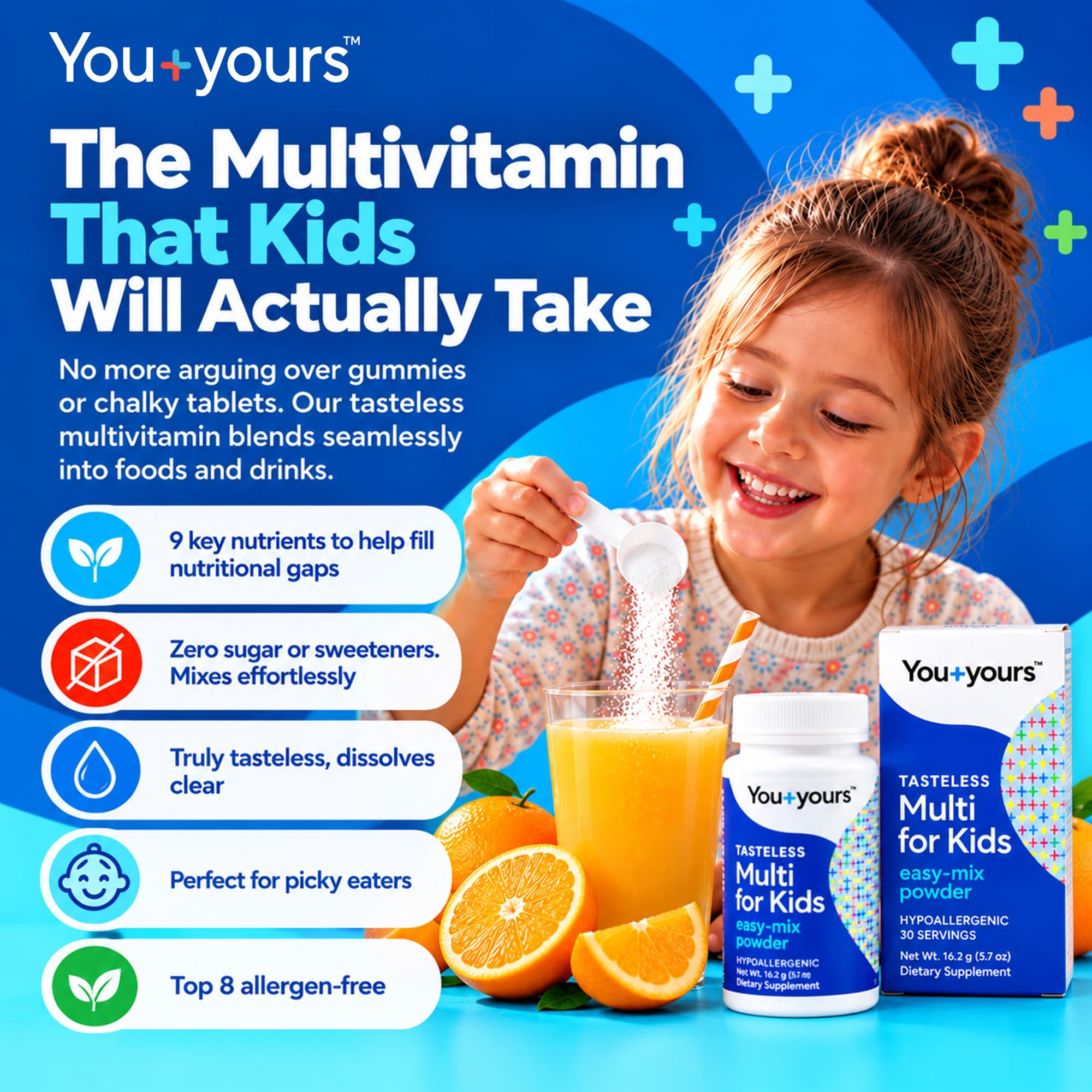 Tasteless Multivitamin Powder for Kids + Toddlers | No Sugar or Sweeteners — Amazon image 3
