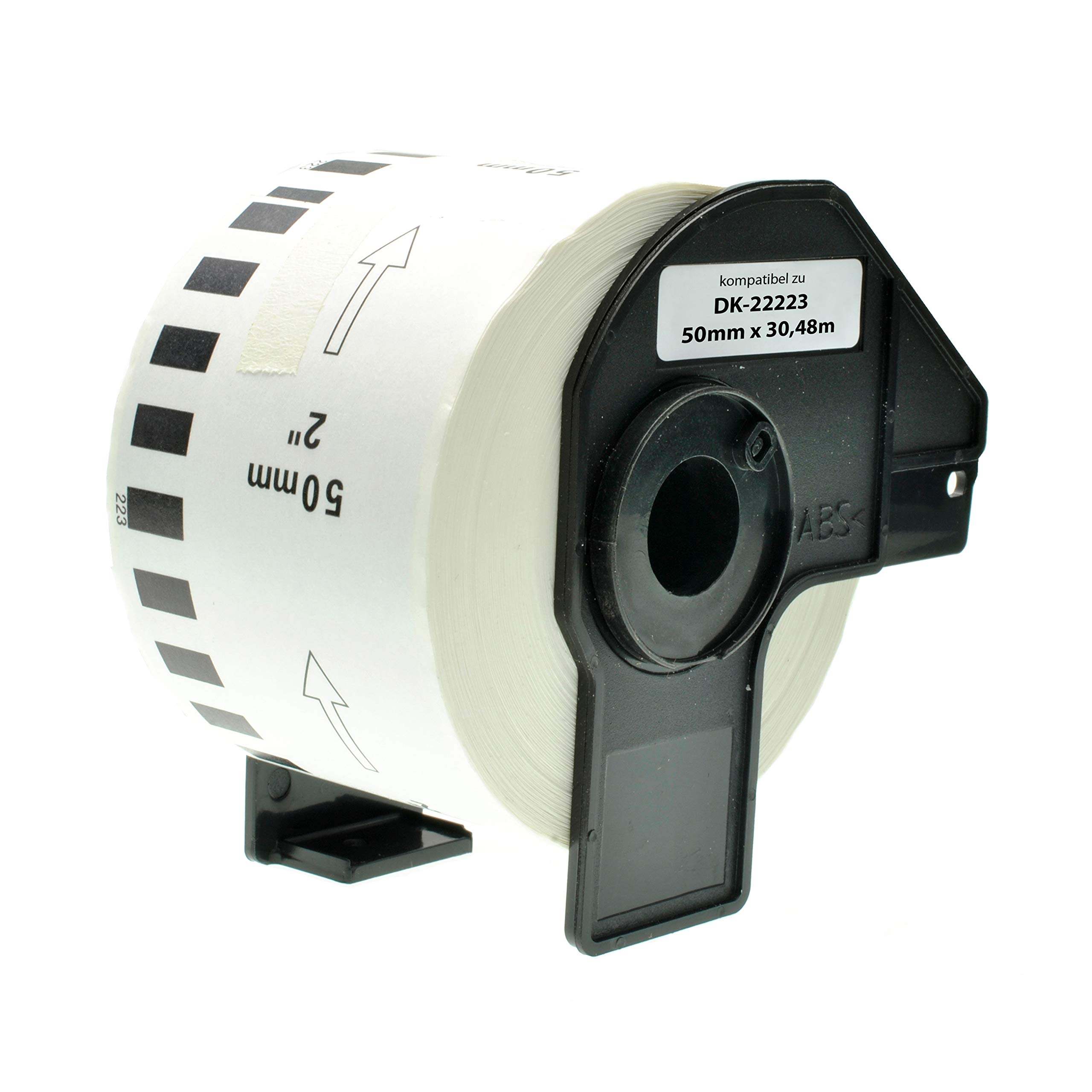Logic-Seek 4X Endlos-Etikett kompatibel für Brother DK22223 50mm x 30,48m P-Touch QL-1050 1060N 500 550 560 570 580 700 500 A BS BW 560 VP YX 580N 650TD 710W 720NW