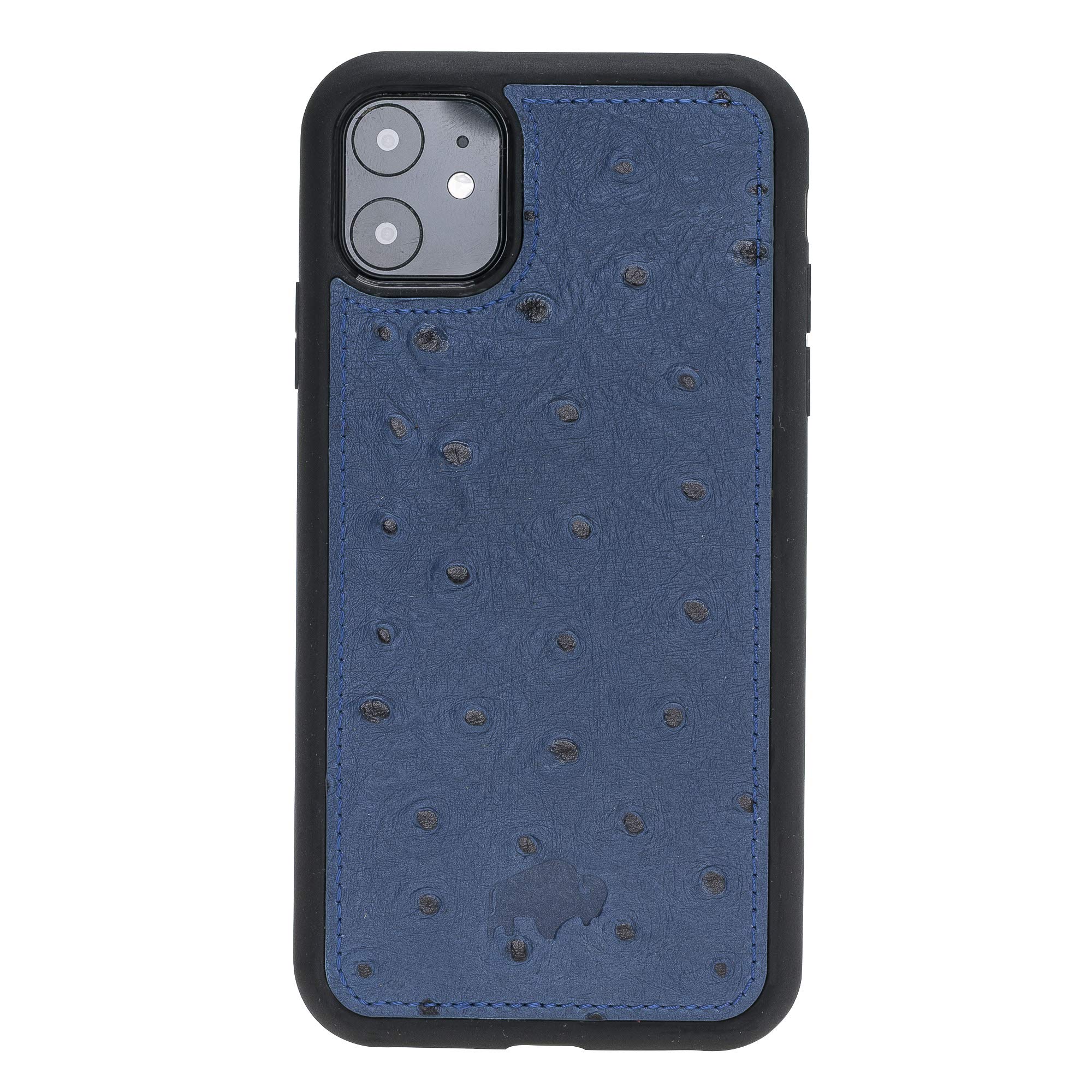 Burkley Case 360 Degree Snap-on Back Cover Case for Apple iPhone 11 (6.1") | Slim & Lightweight Flex Back Cover, Handcrafted from Full Grain Leather 6.1" IP1161-FXC