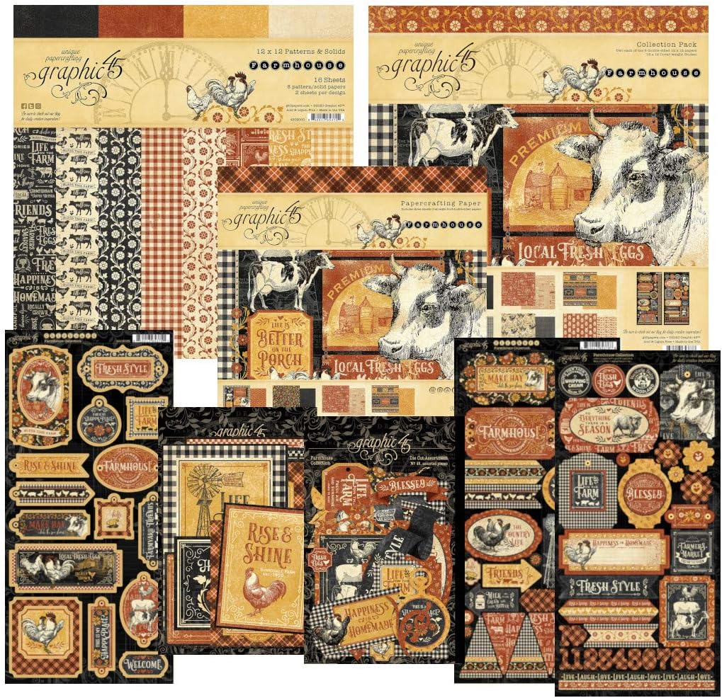 Graphic 45 Farmhouse Collection Package