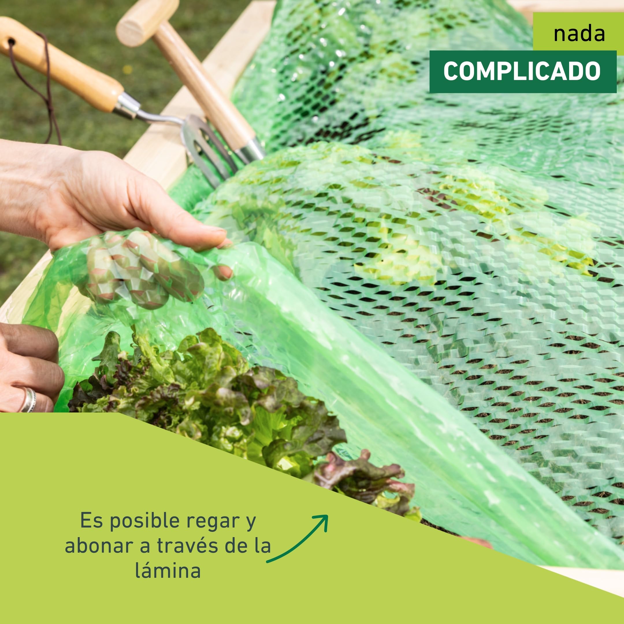 Windhager Película de Marco frío Que Crece con tu Hijo, película para Plantas para protección Durante Todo el año, película de Marco frío, película para Plantas, Verde, 7,2 x 1,4 m