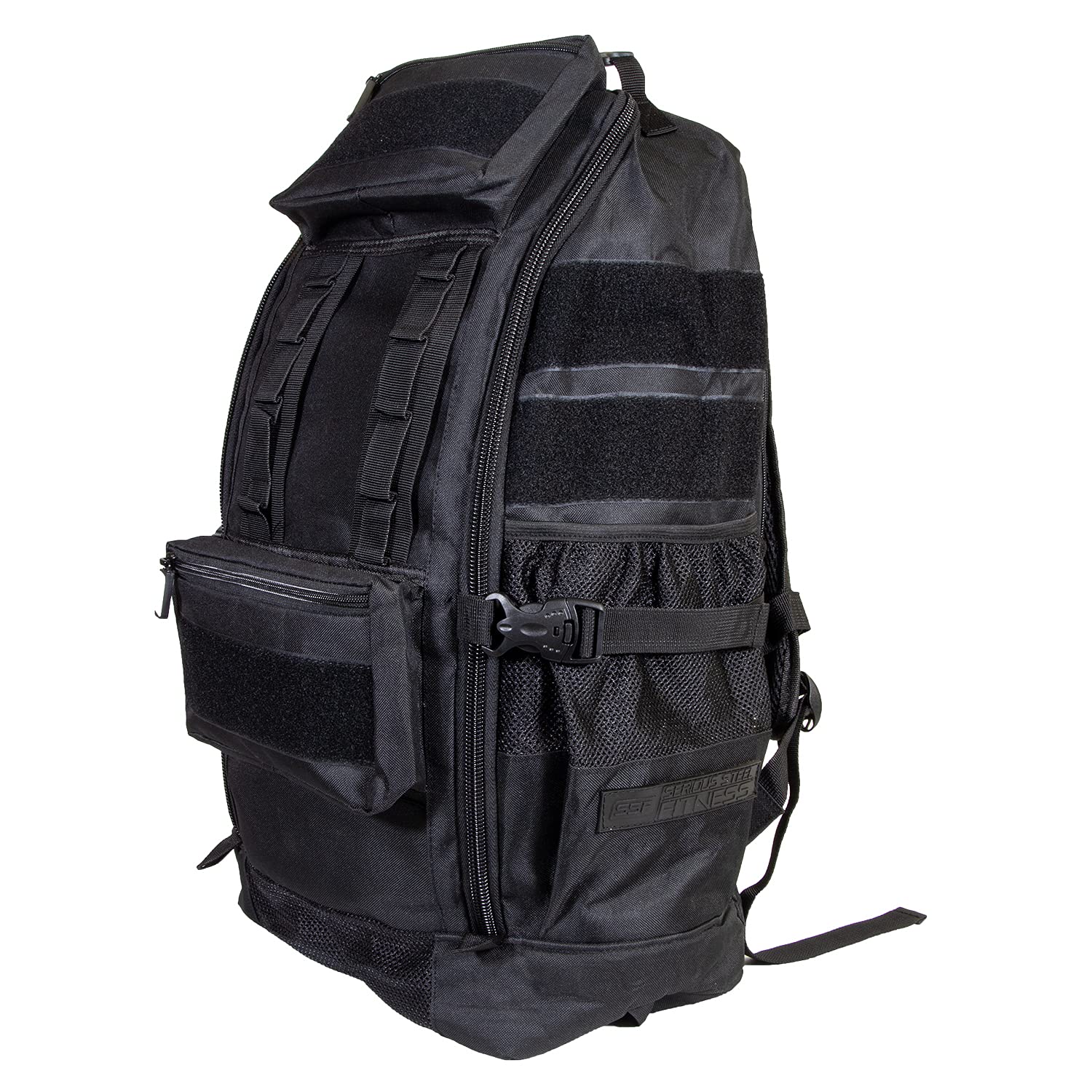 Buy Serious Steel Fitness Gym Bag 1000D Nylon Duffel Bag Heavy Duty, Backpack (Black), Larg