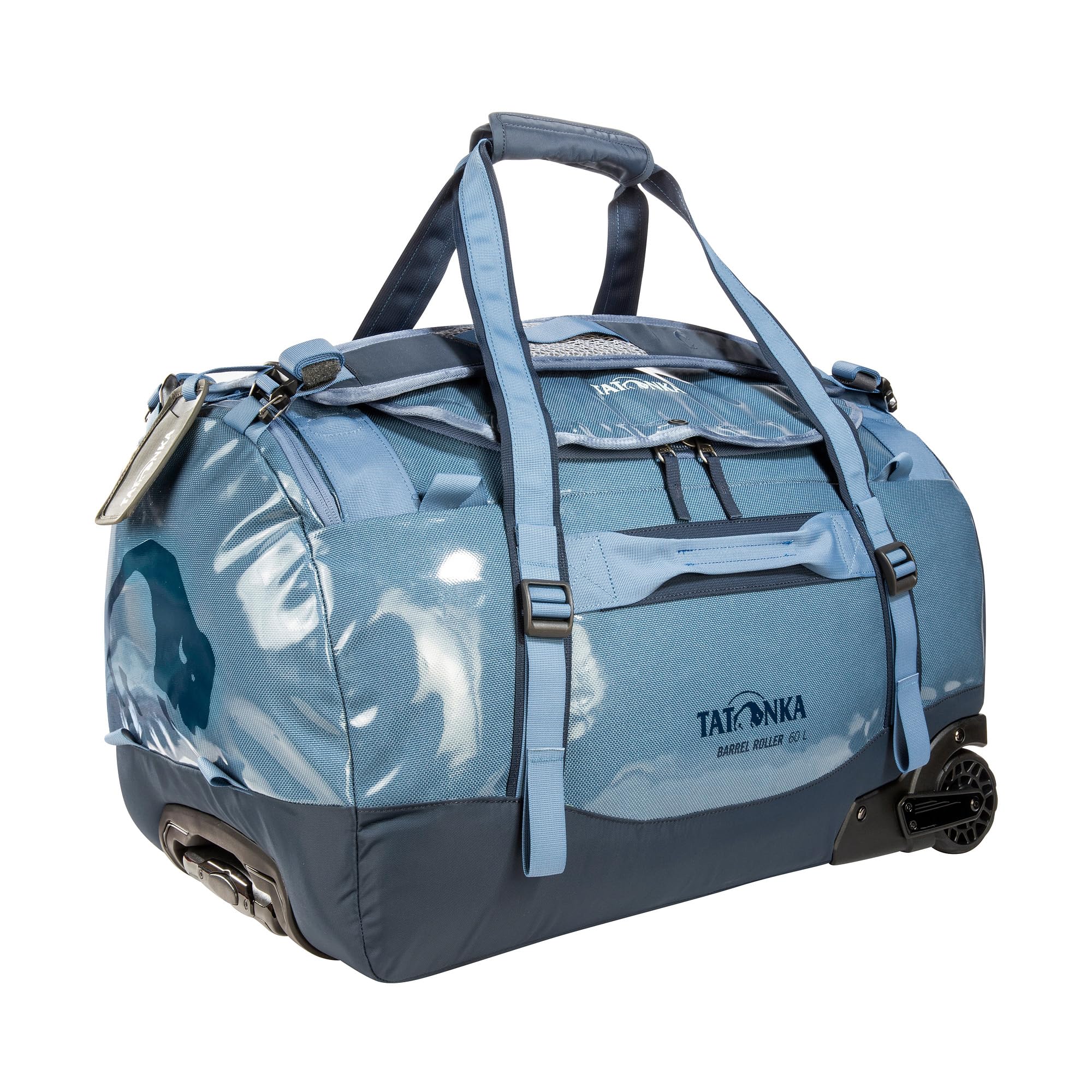 Tatonka Barrel Roller 60 L Trolley with Backpack Function, Lockable Zip and Telescopic Handle