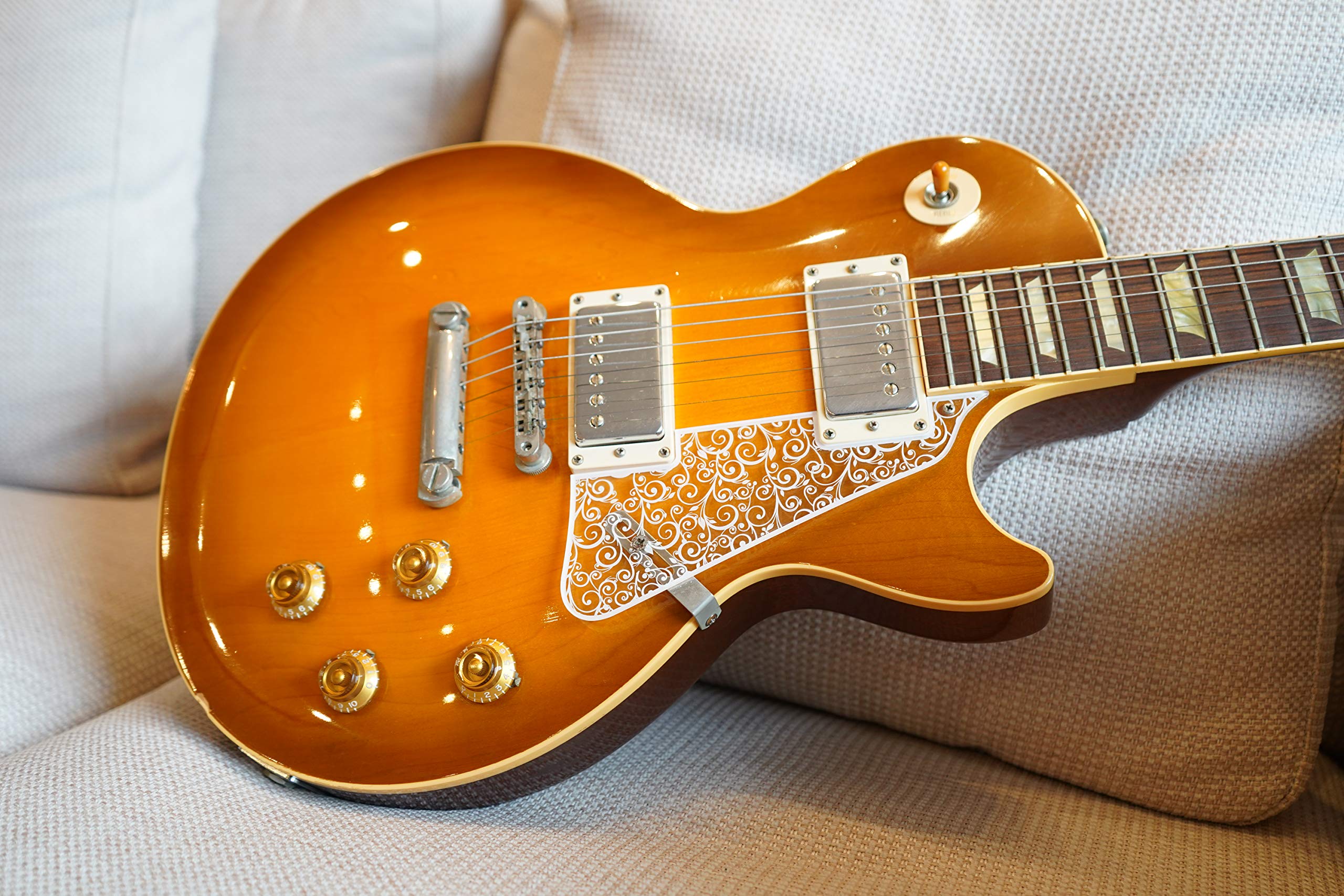 Amazon | SCORELAY PICKS レスポール用アクリルピックガード 【曼荼羅