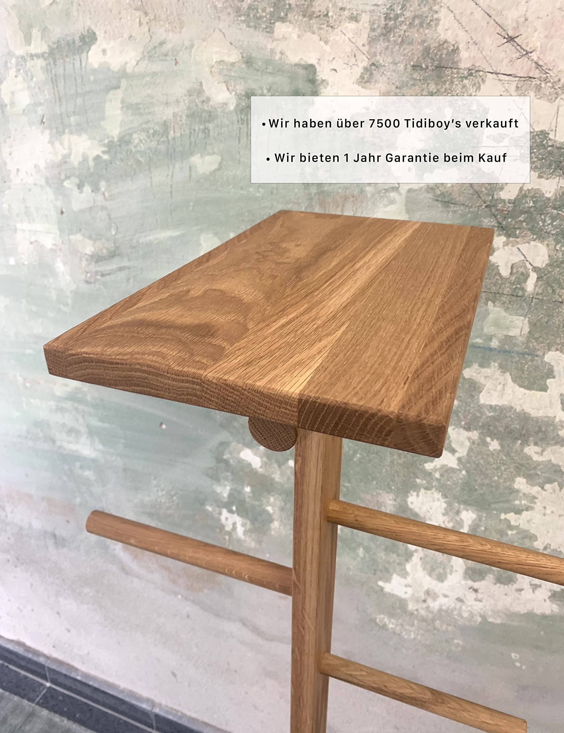 Herrendiener, Kleiderbutler & Stummer Diener aus Holz, Design Kleiderständer, Kleiderhalter & Klamotten Ständer Handgearbeitet, Modern Stiller Diener Kleiderablage für Schlafzimmer (Geölt)