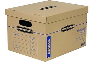 3-Pack Banker's Boxes with Lids for Secure Storage