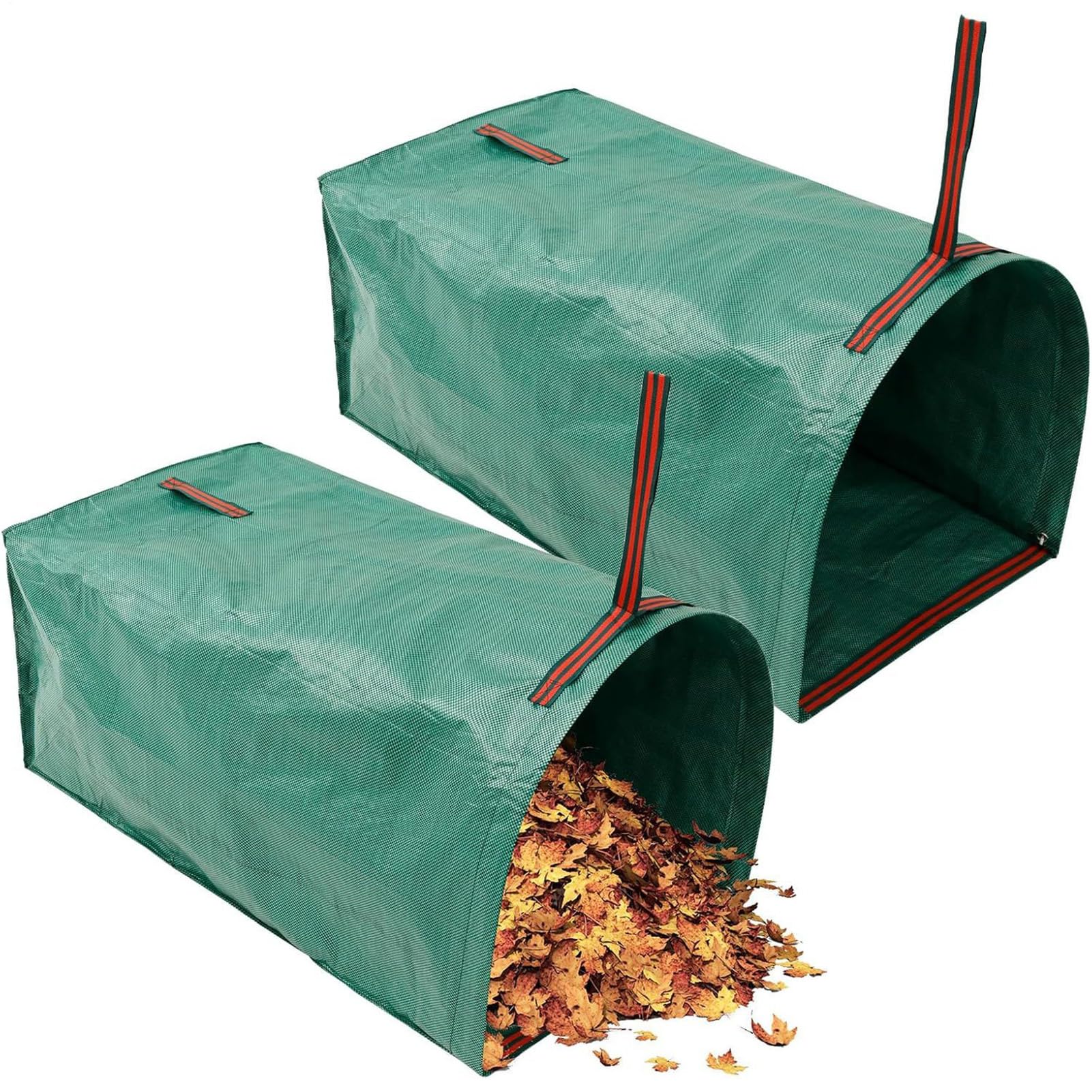 della spazzatura da giardino, contenitore pieghevole verticale, impermeabile | 2 sacchi per prato da 270 l, tipo raccogli rami, campeggio, barbecue, paesaggistica, edilizia,