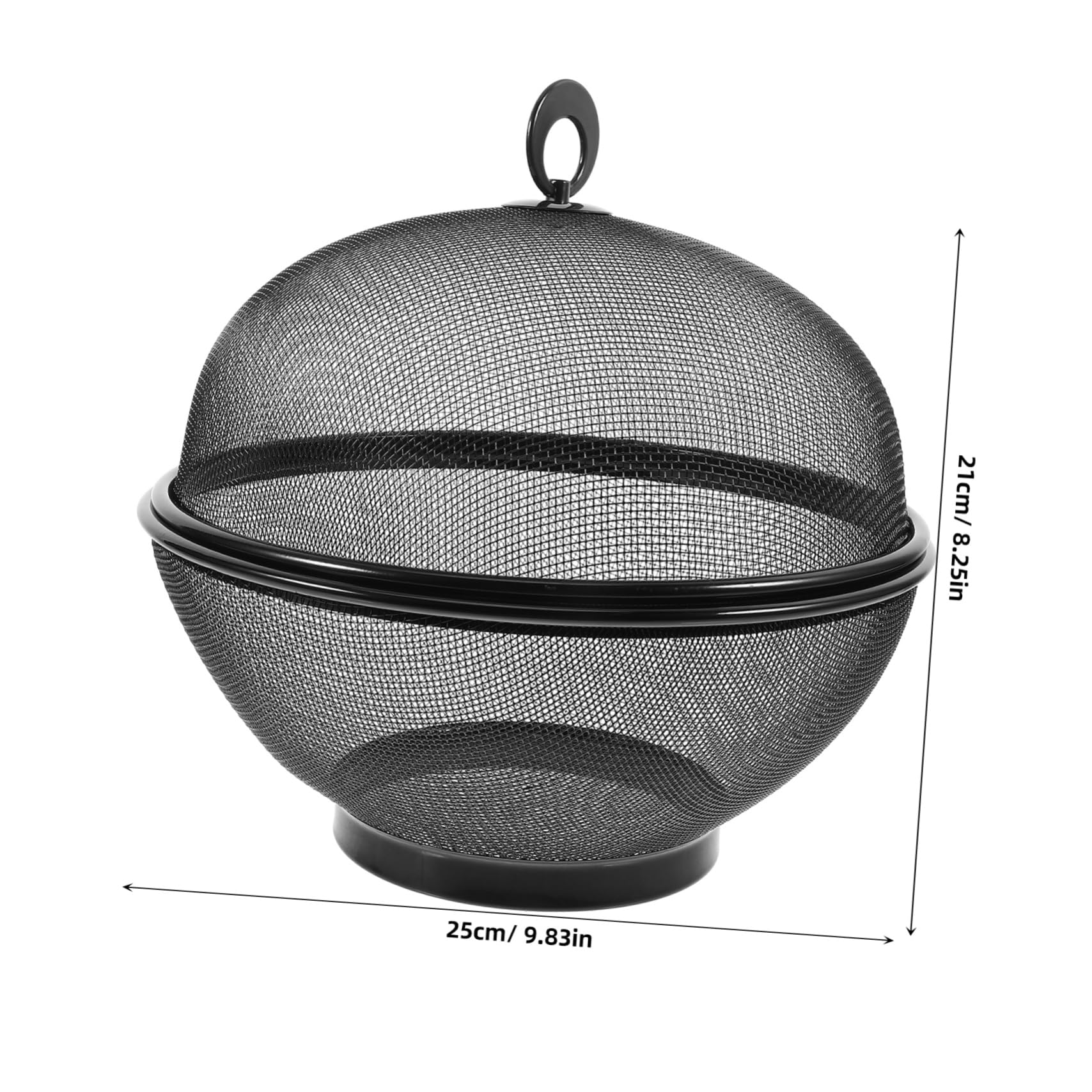 Unomor Fruit Basket with Protective Net Cover Sturdy Iron Wire Holder for Large Dish for Kitchen Countertop for Apples and Bananas