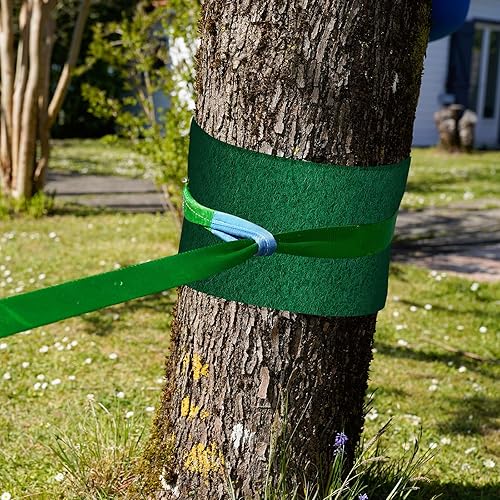 Miniatura 6 de Frienda Kit de 8 protectores de árboles para Slacklines de 60 x 6 pulgadas, protector de tronco de árbol, protector de árbol, envolturas de fieltro