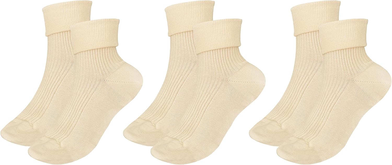 tittimitti 100% Organic Cotton Luxury Women's Socks 3-Pack. Made in Italy.