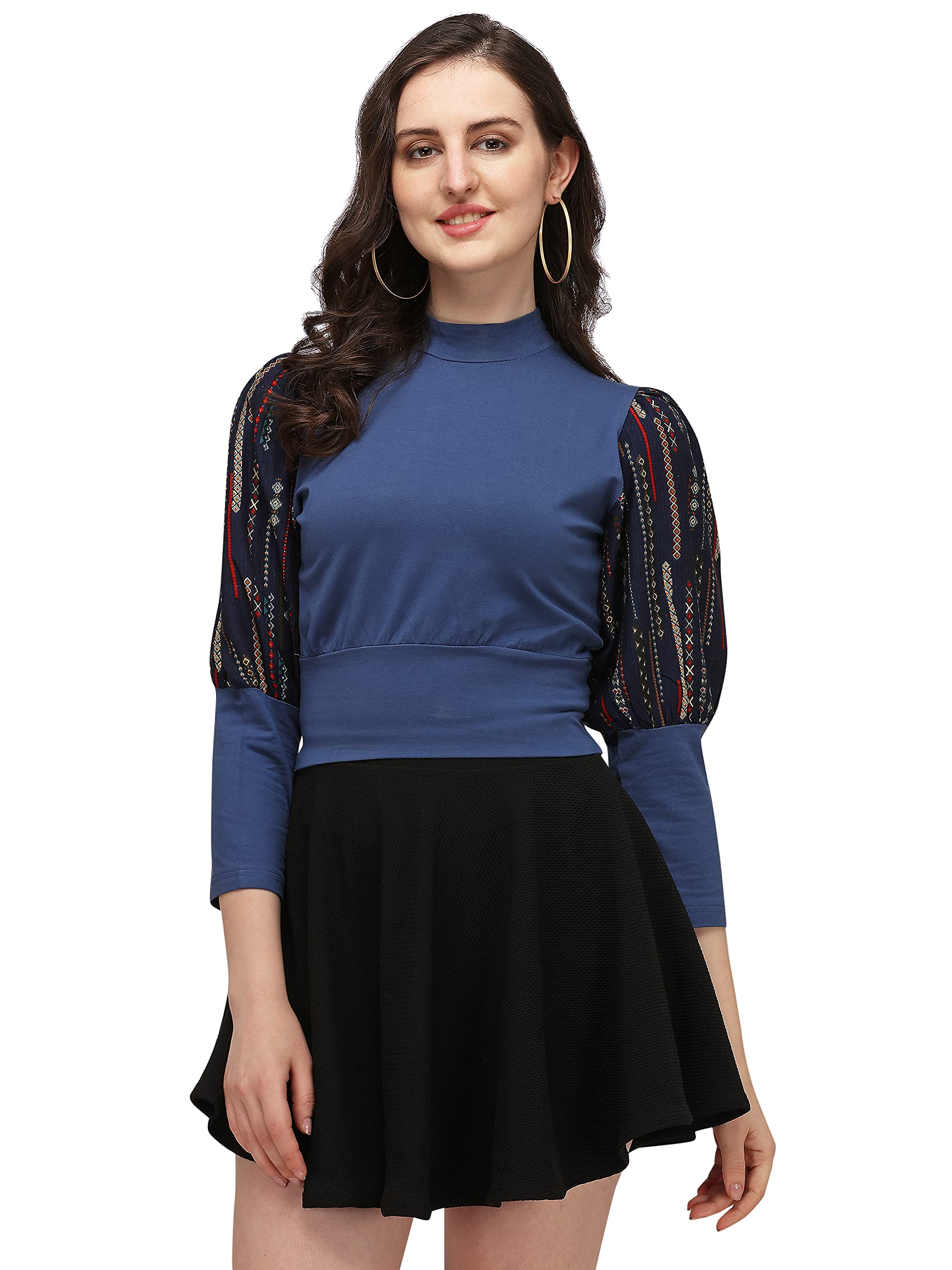 om sai latest creation Women Printed Top with Half Sleeves for Office Wear, Casual Wear, Under 399 Top for Women/Girls Top-picture-17