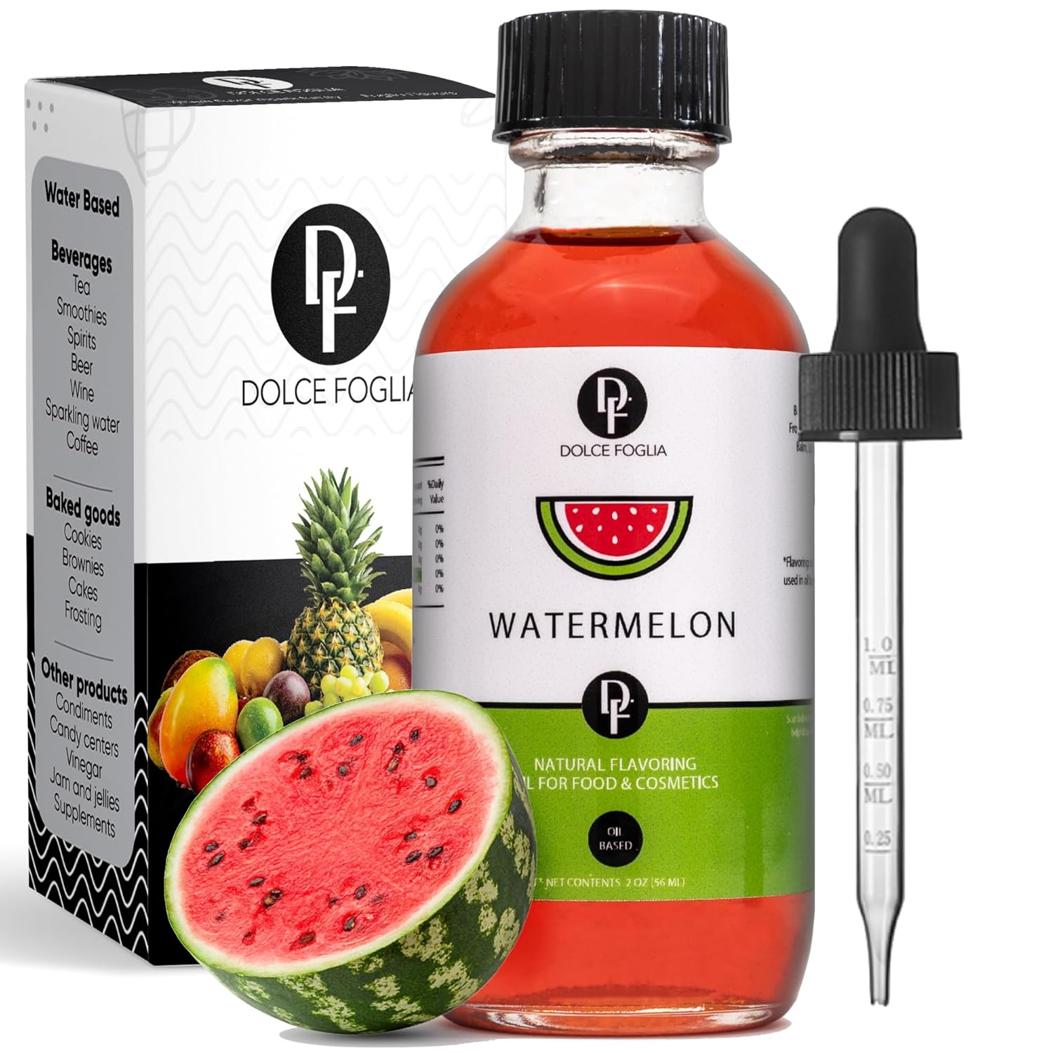 Dolce Foglia Watermelom Extract Flavoring Oil 2 Oz. Oil