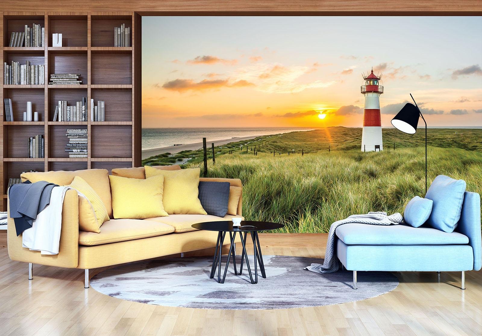 Vlies Fototapete, Strand, 368x254cm | Fototapeten - Tapeten - für Wohnzimmer Schlafzimmer - Vliestapete Wandtapete Tapete 3D Effekt- inkl. Kleister