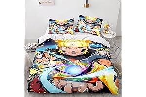 Anime Bedding Duvet Cover Set,3D Anime Comforter Protector Quilt Cover Set Twin...