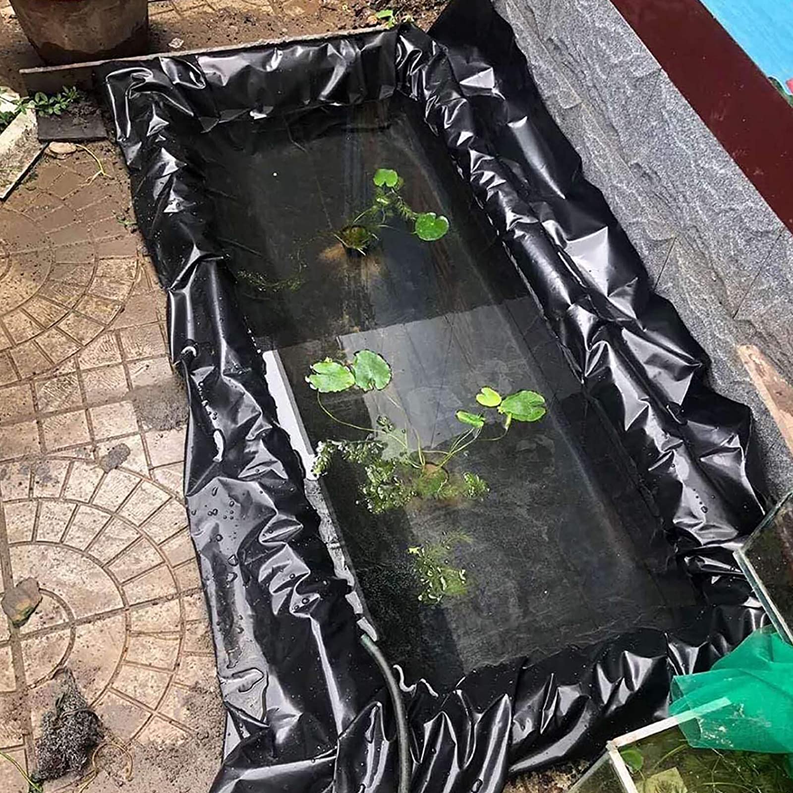 Piscine de jardin et bassin à koï bâche en caoutchouc pour aménager un ruisseau extérieur