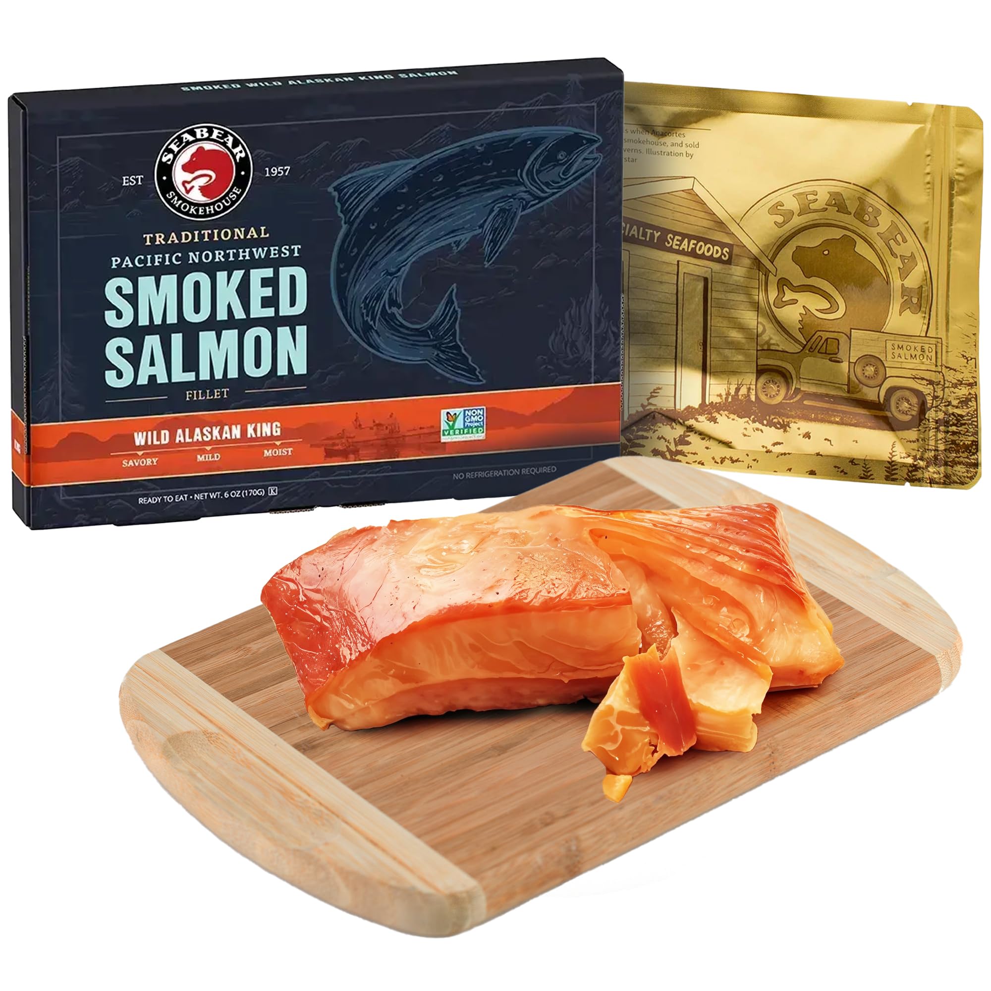 SeaBear - Smoked King Salmon - 6oz
