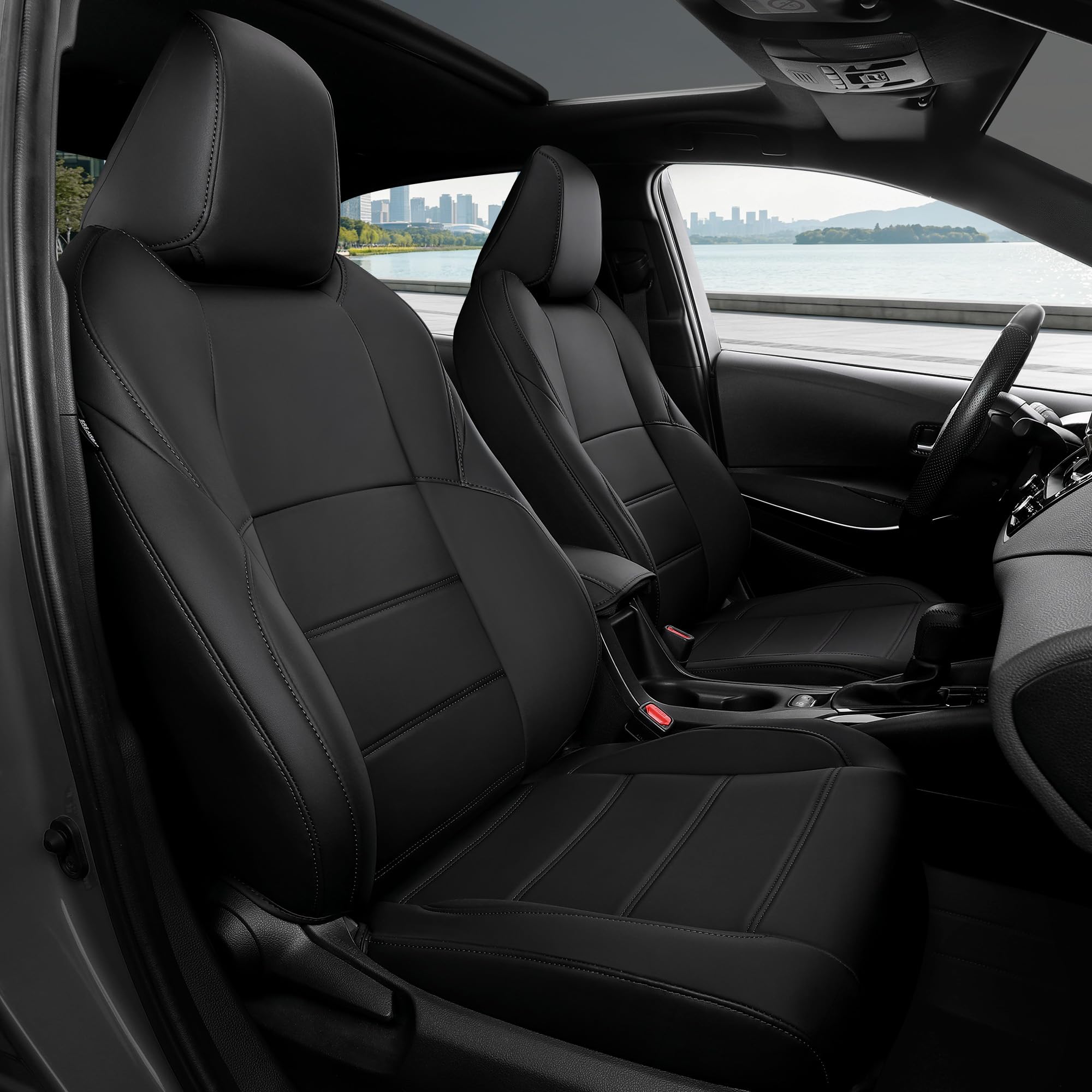 FREESOO Custom Leather Seat Covers for Toyota Corolla SE 2020-2026 Global Recycled Standard Global Recycled Standard Global Recycled Standard