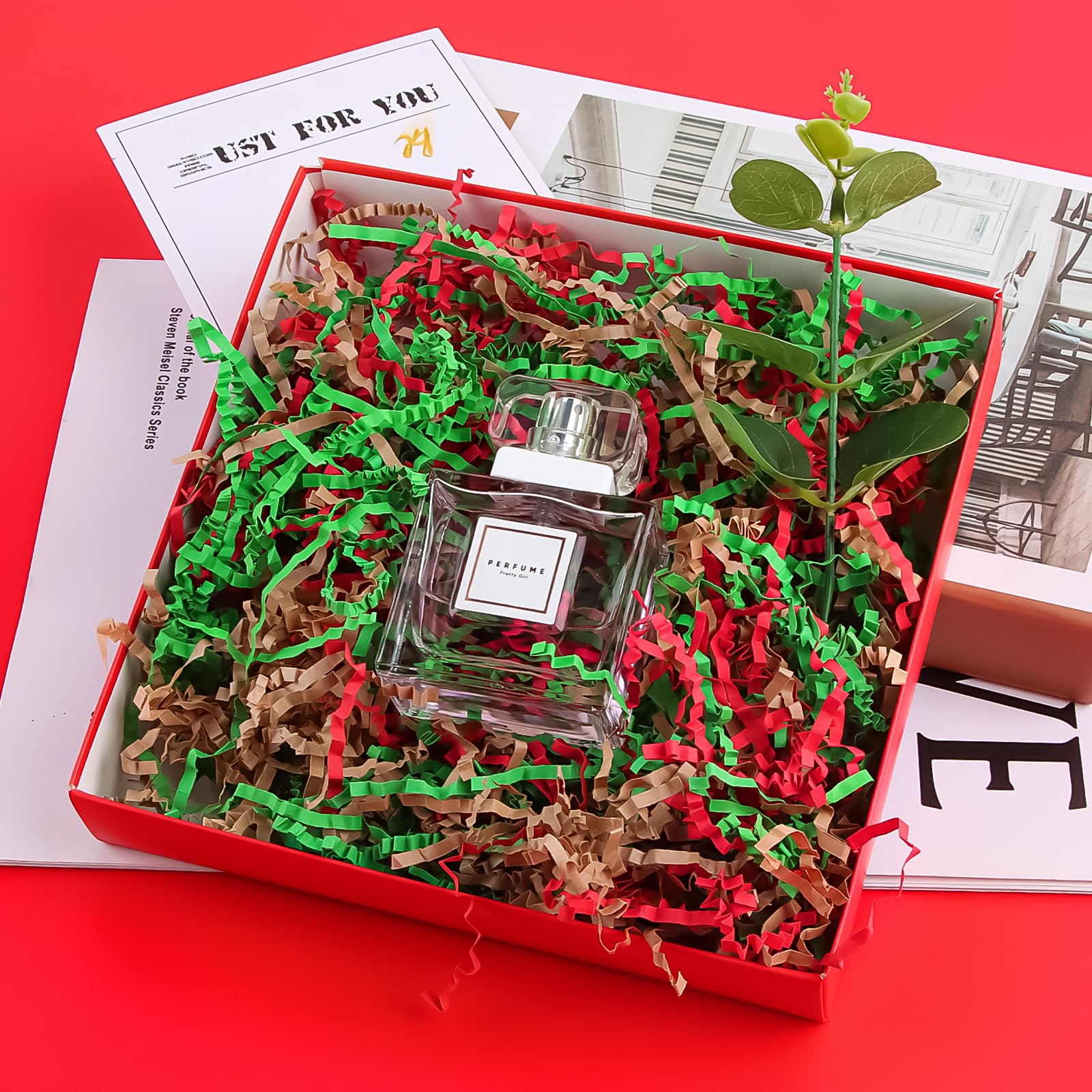 Papier Déchiqueté Actoys 100g - Remplissage Cadeaux Kraft - Déco Noël, Anniversaire, Mariage