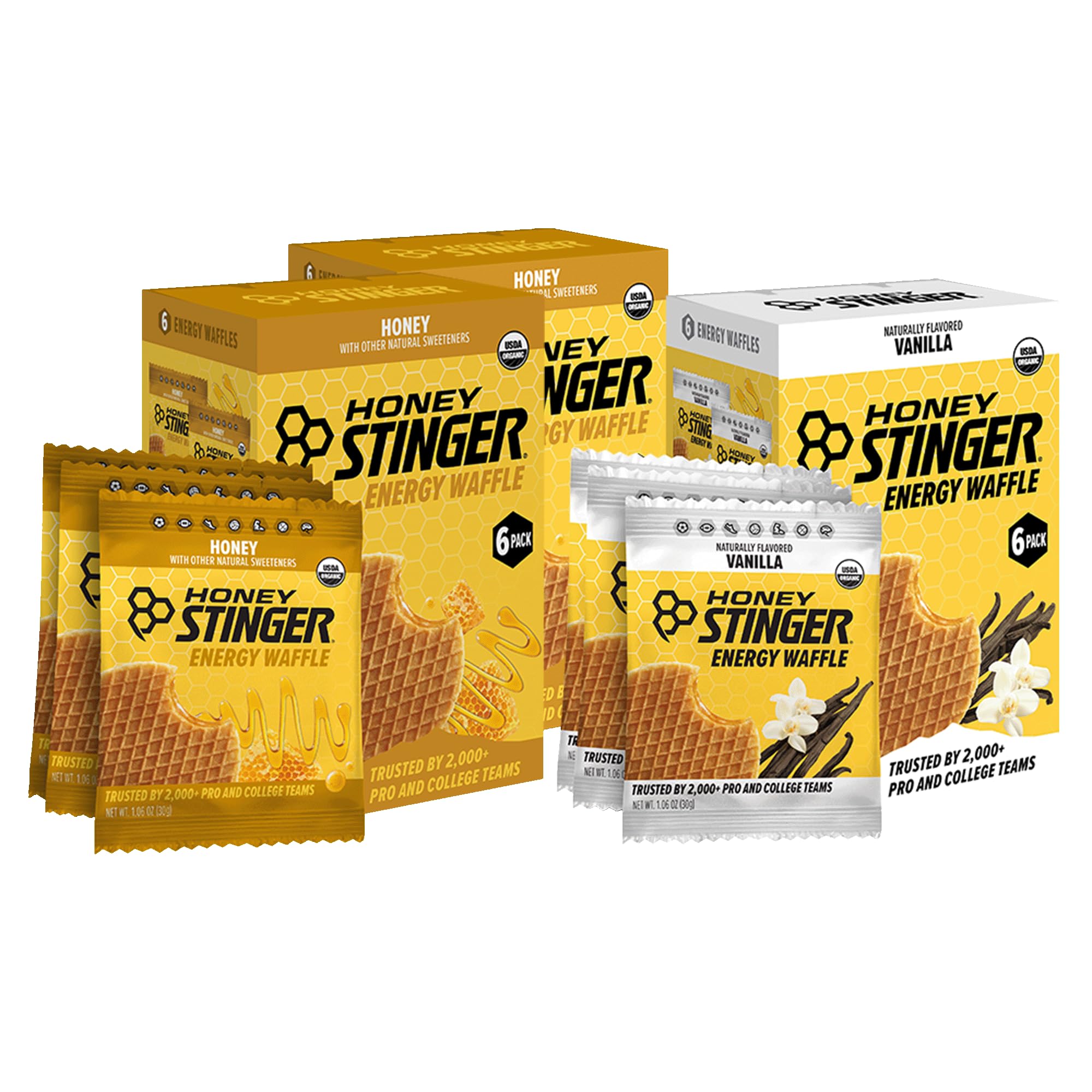 Honey Stinger Performance Fuel Sampler Pack, Gluten Free, for Exercise, Running and Performance, Sports Nutrition for Home & Gym, Pre and Mid Workout, Pack of 13 — Amazon image 4