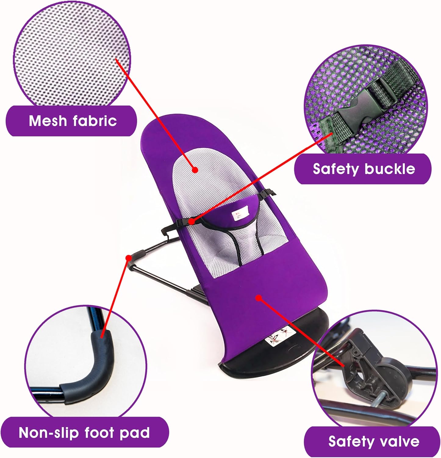 Dog, Cat Rocking Chair - Dog Rocking Chair for Frenchie, French Bulldog Rocking Chair Bed, Dog Lounge Chair Outdoor, Bouncer Chair, Portable Foldable Pet Rocking Chair