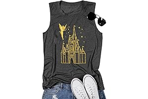 Women's Disney Magic Kingdom Tank Tops: Fairy Castle T-Shirt