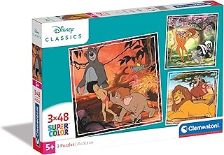 Comprar Clementoni 25299 Supercolor Puzzle 3x48 Piezas, Disney Classics, 3 Puzzles Infantiles De 48 Piezas Cada Uno A Partir De 5 Años The Forest Stewardship Council