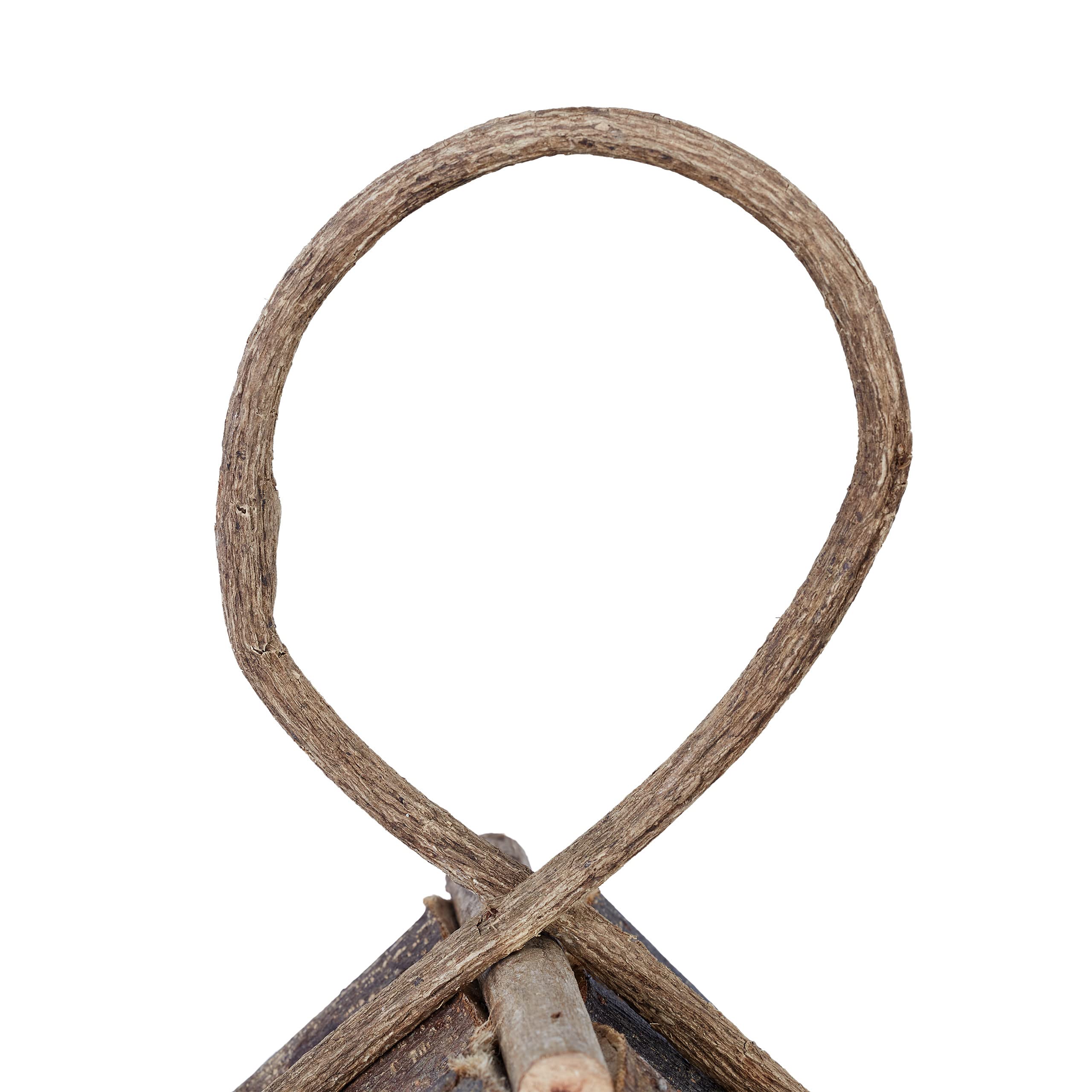 Reladays Casetta per Uccelli, da Appendere, Legno Non Trattato, Balcone, Giardino, HLP 32x18x14,5 cm, Naturale