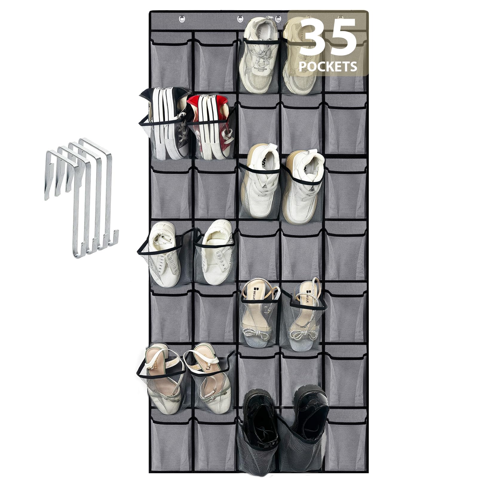 VERONLY 35 Large Pockets Over the Door Shoe Organizer