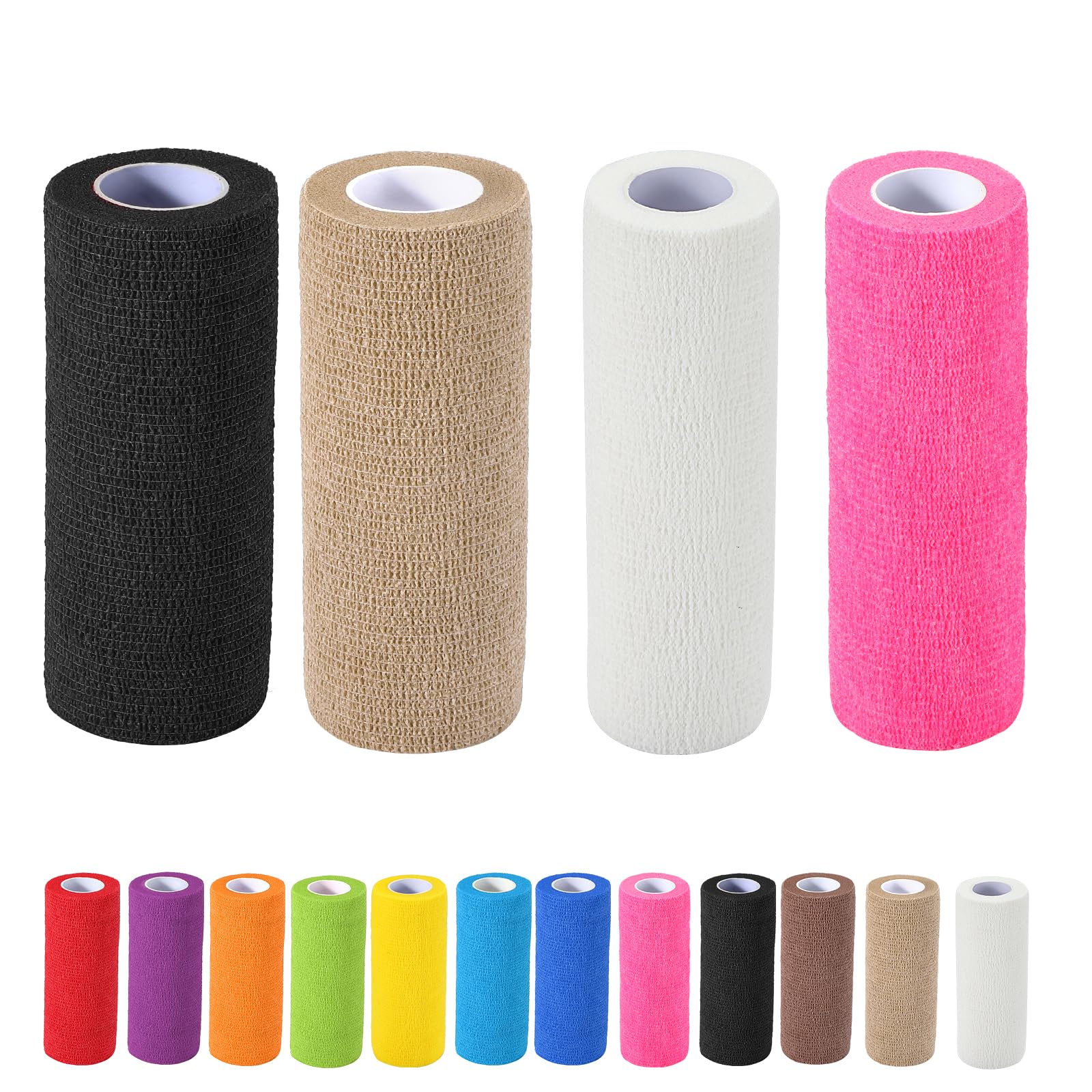 4 Pack Self Adhesive Bandage Wrap, 6 ln x 5 Yards Vet Wrap Tape, Skin — Amazon image 8