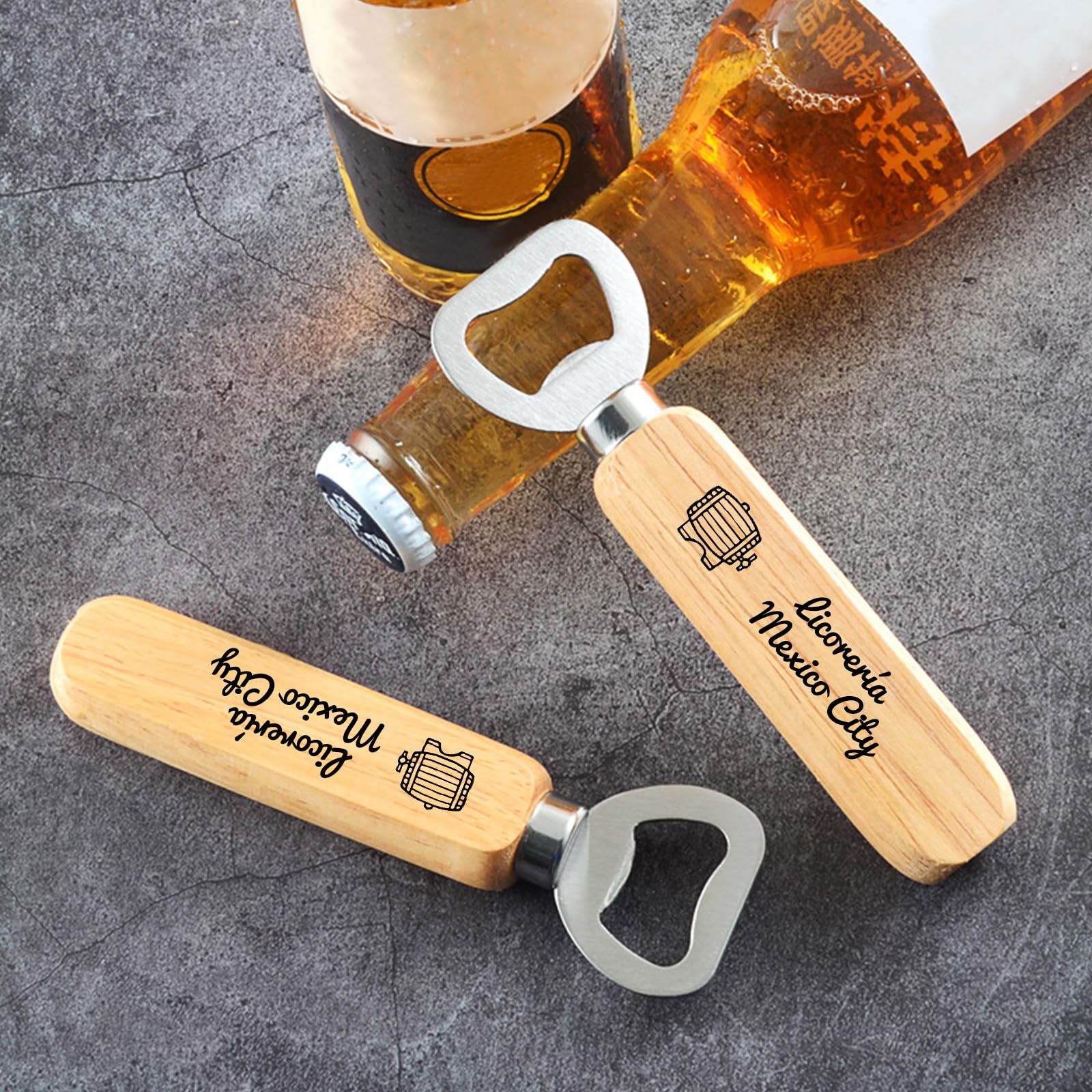 ZYLLZY Lot De 2 Décapsuleurs Magnétiques En Acier Inoxydable Avec Fermeture Magnétique, Ouvre-bouteille De Bière, Gadget De Cuisine, Doré Et Bleu