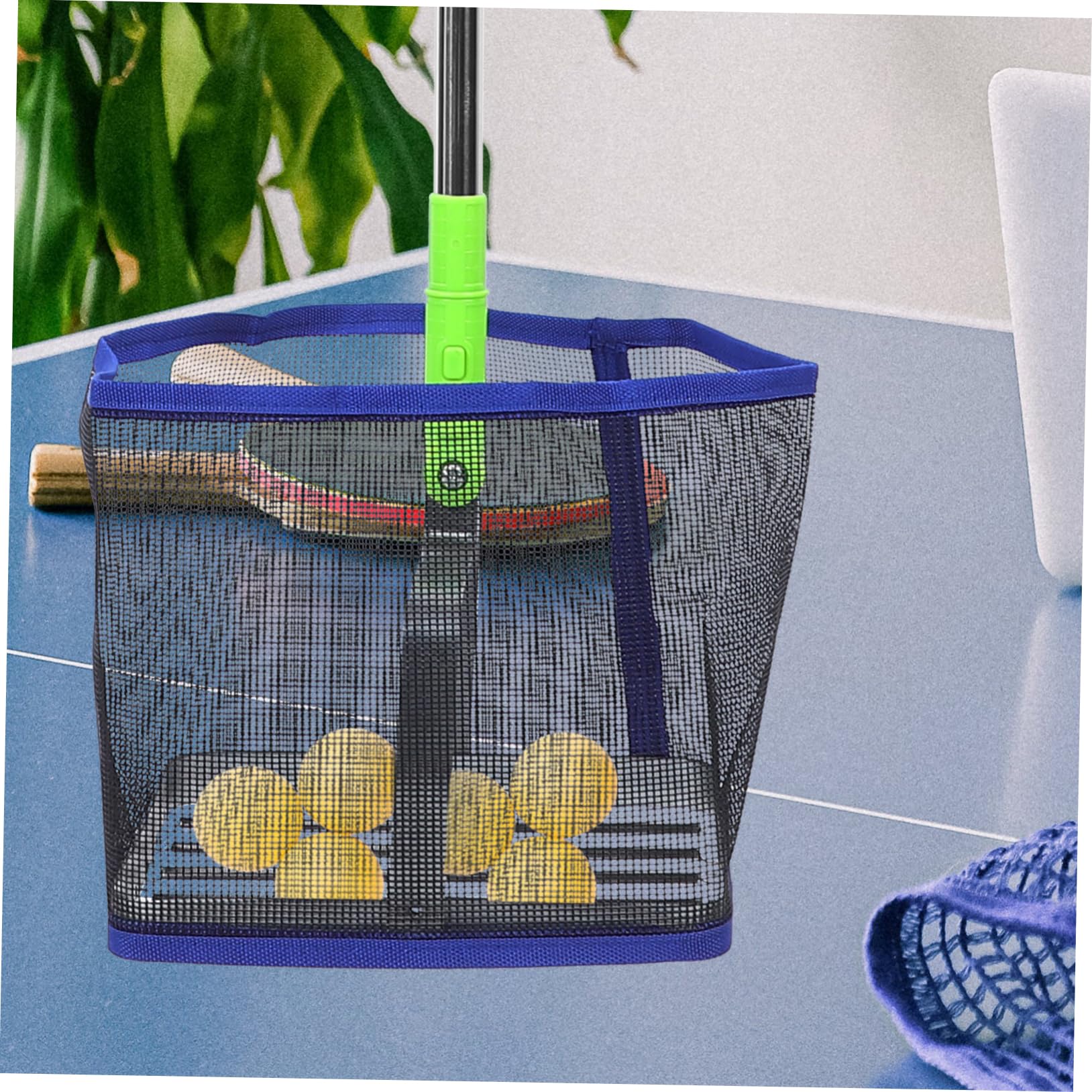 Recogedor Largo Mango de Tenis Portátil de Mesa Balones