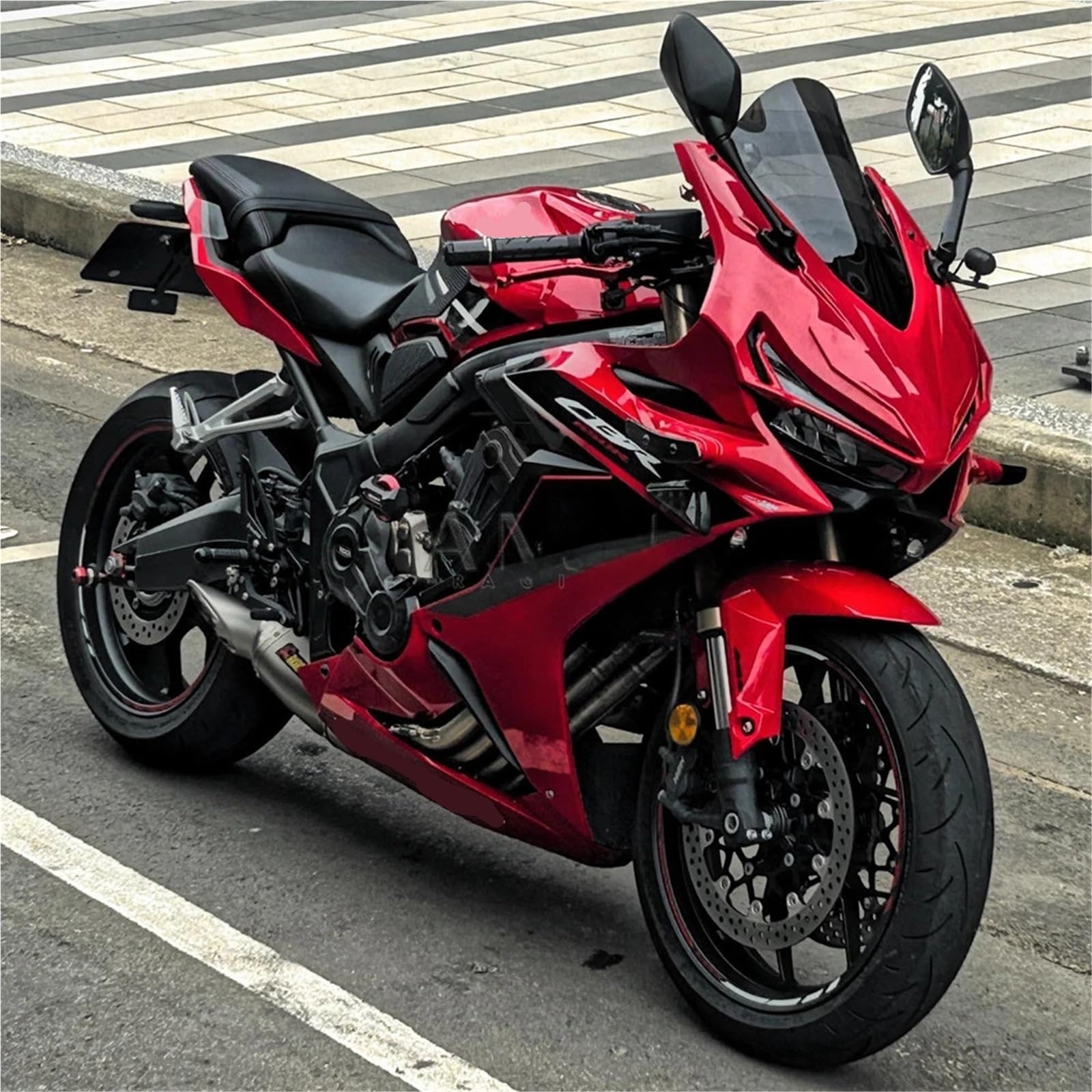 Pasuje do CBR650R (2019 2020 2021 2022 2023) Osłona reflektora/przednia szyba/owiewka Aerodynamiczne Winglety Motocykla