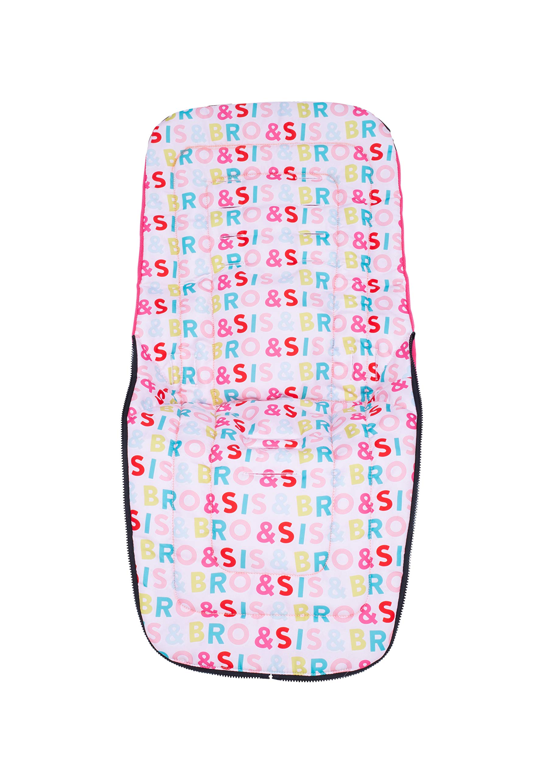 Cosatto Coprigambe universale – Cosy Toes, carrozzina trapuntata di lusso per tutte le stagioni, passeggino, fodera per passeggino, lavabile, con custodia a marsupio per mani (rosa, sis)