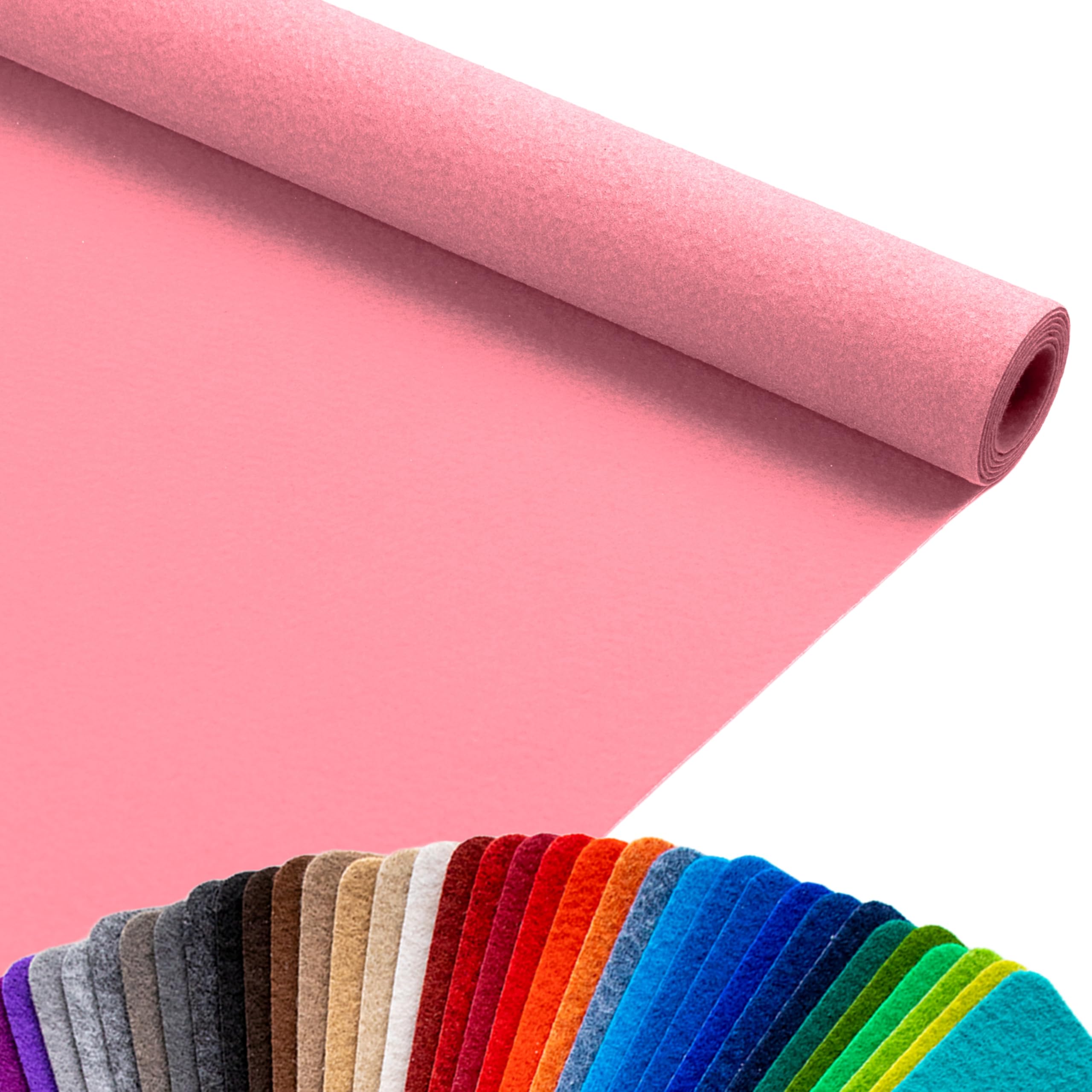 Primaflor Hochzeitsteppich Podium | 200x200 cm | Altrosa | 2 mm hoch | Event- & Messeteppich B1 CFL-S1 | Nadelvlies Meterware | rutschsicherer Bodenbelag für Trauung, Messe & Ausstellung