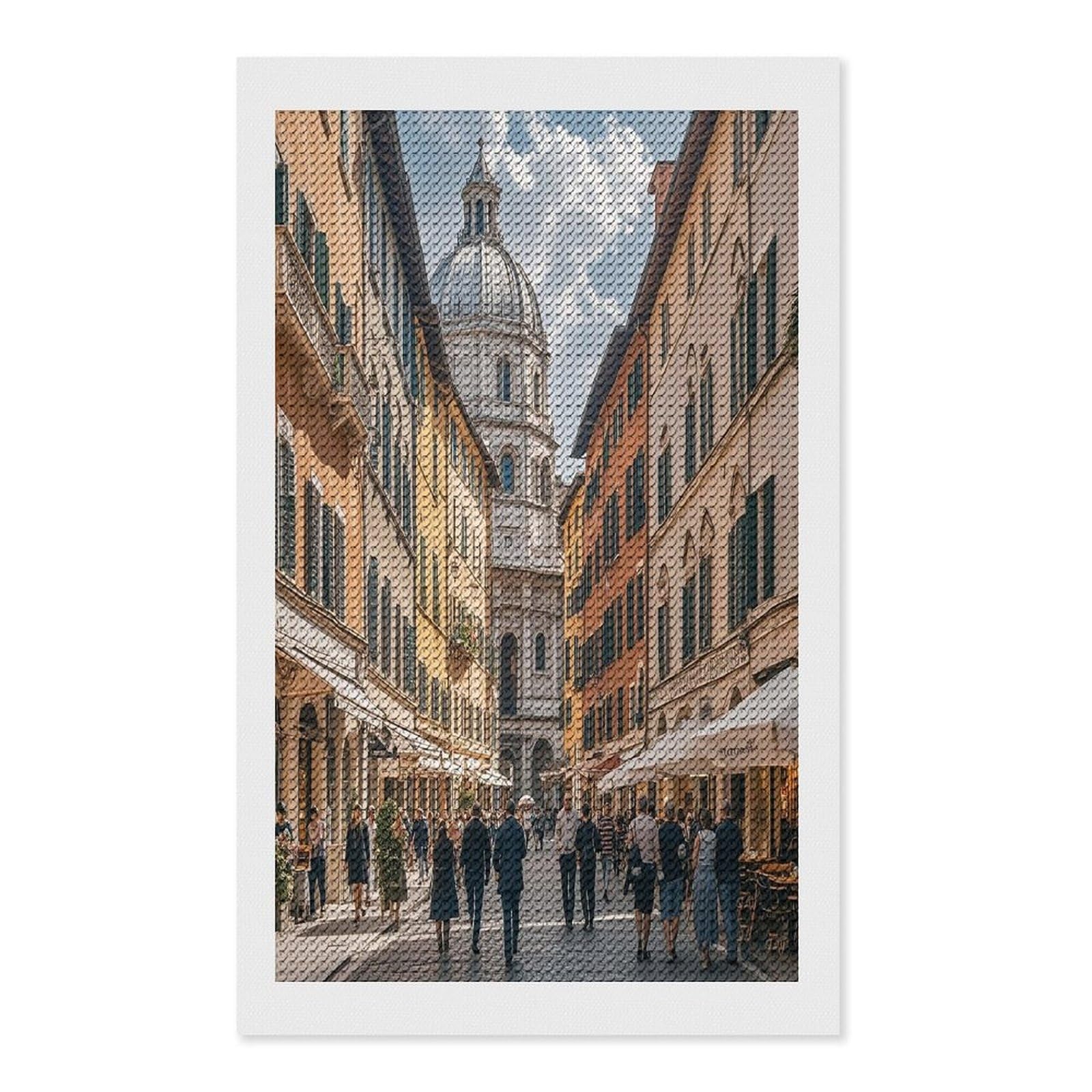 FekiLoot Italian Architecture Diamond Painting Kits for Beginners DIY Diamond Art Kits for Adults Full Drill Round Diamond Dot Gem Art Painting Fun DIY Crafts for Home Kitchen Wall Decor Gift 12"x20"