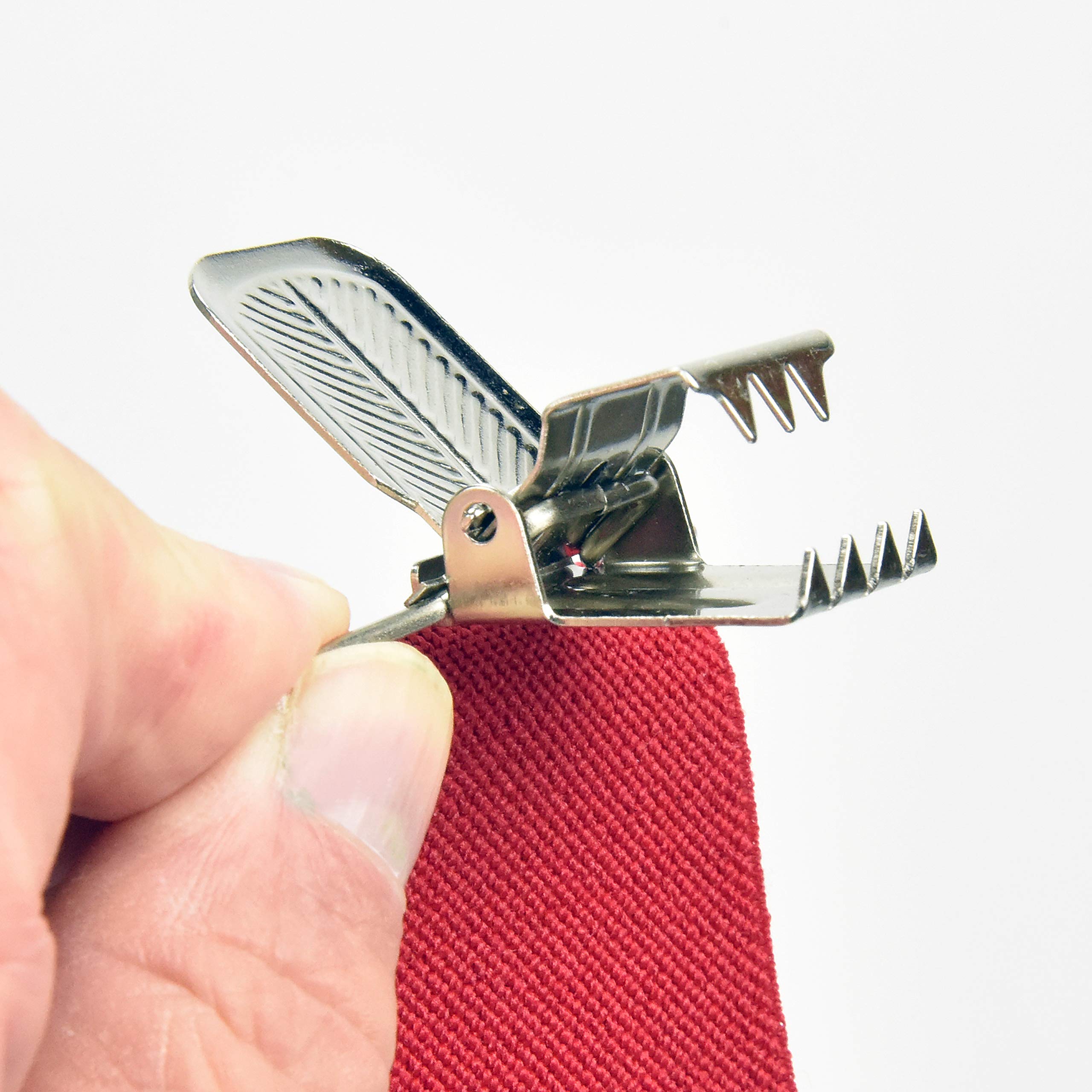 Hold’Em Suspenders for men Heavy Duty for Big and Tall-White