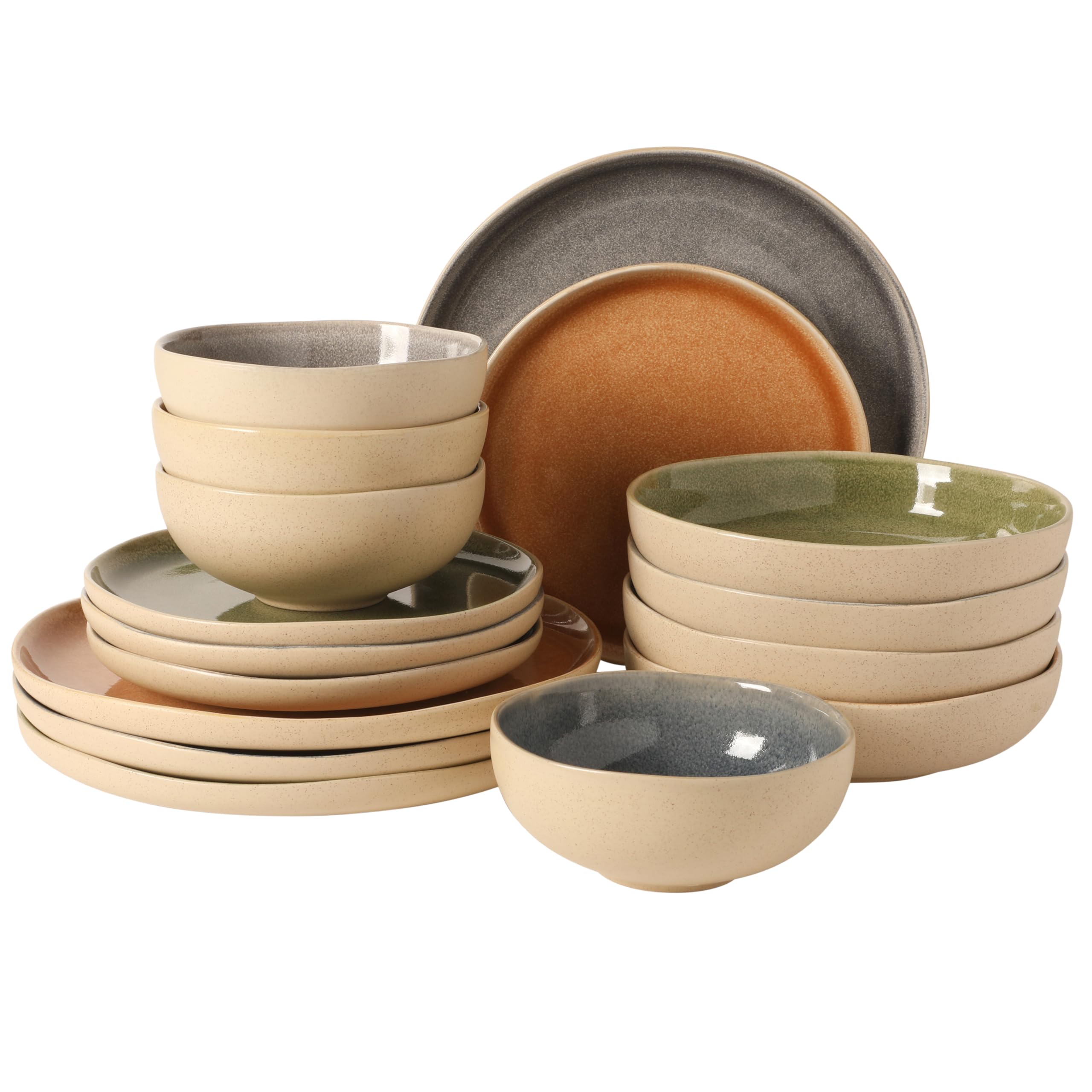 Manila Bay 16-Piece Stoneware Dinnerware Set for 4