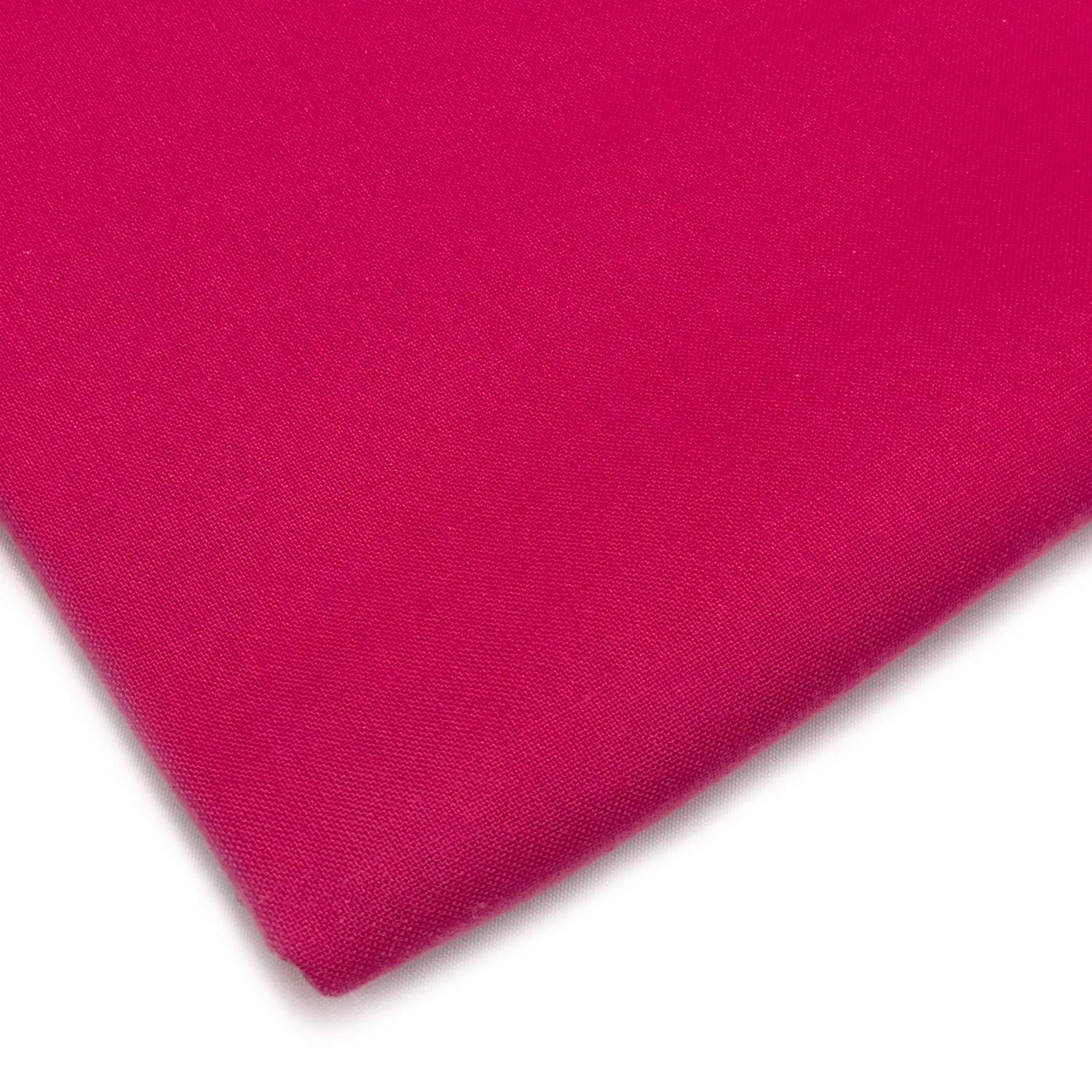 FABRICS KING ONLINE Lifestyle Plain Extra Wide 100% Cotton Poplin Craft Sheeting Fabric Material for Dressmaking Project Sheeting Sewing Quilting | 60" | 150cm Wide | Sold by The Metre (Cerise)