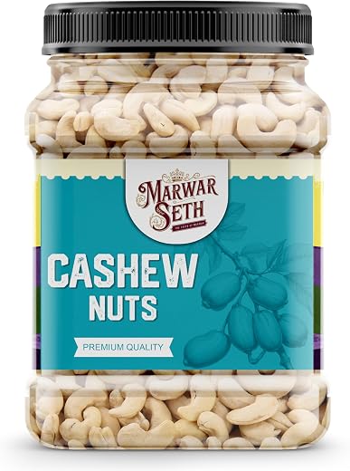 Premium Natural Whole Cashews 250g Value Pack | Dry Fruits, Kaju, Healthy Snacks | Unsalted Cashew Nuts gift pack | Crunch...