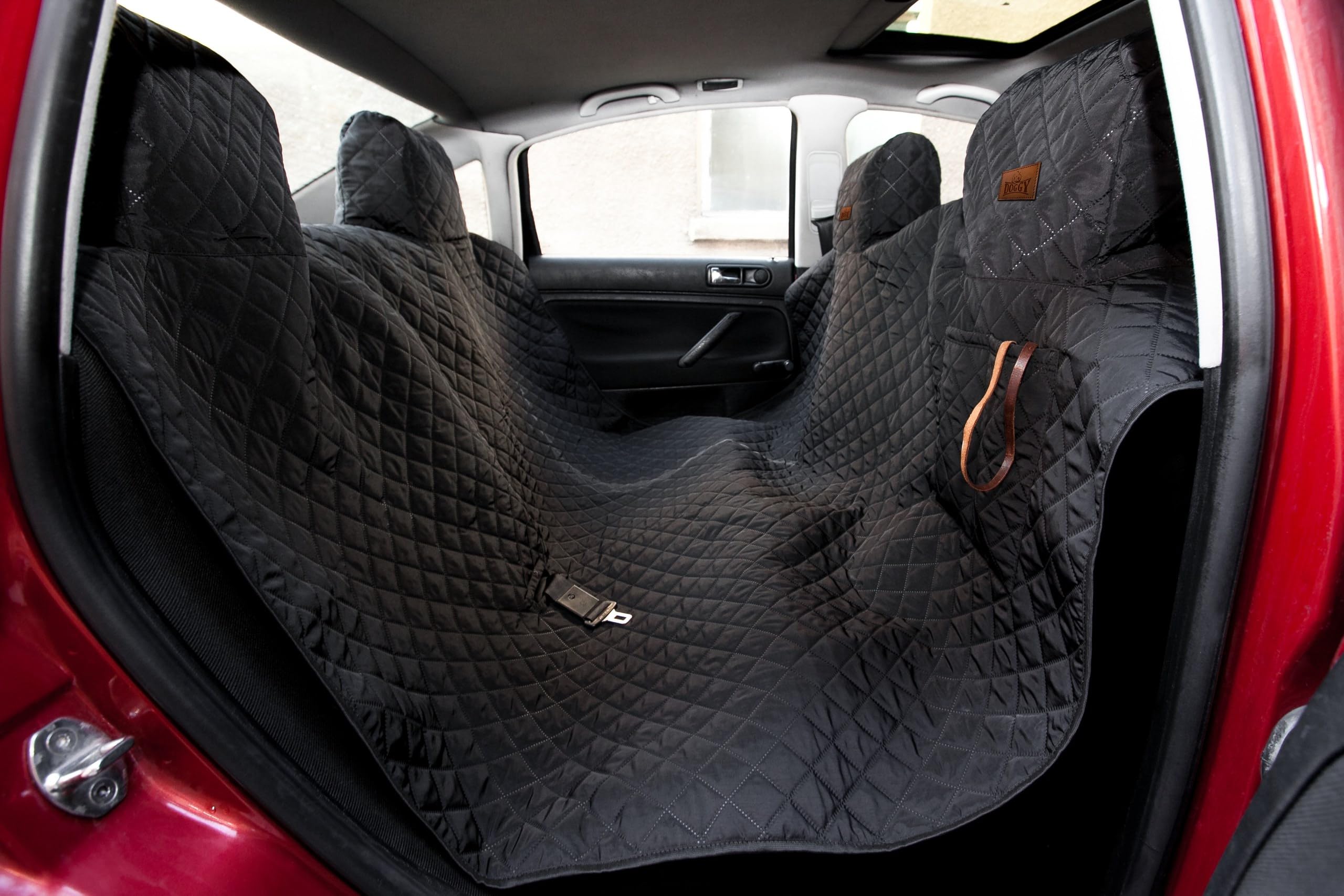 Funda para asiento de coche para perros, tamaño estándar, 220 cm, color negro