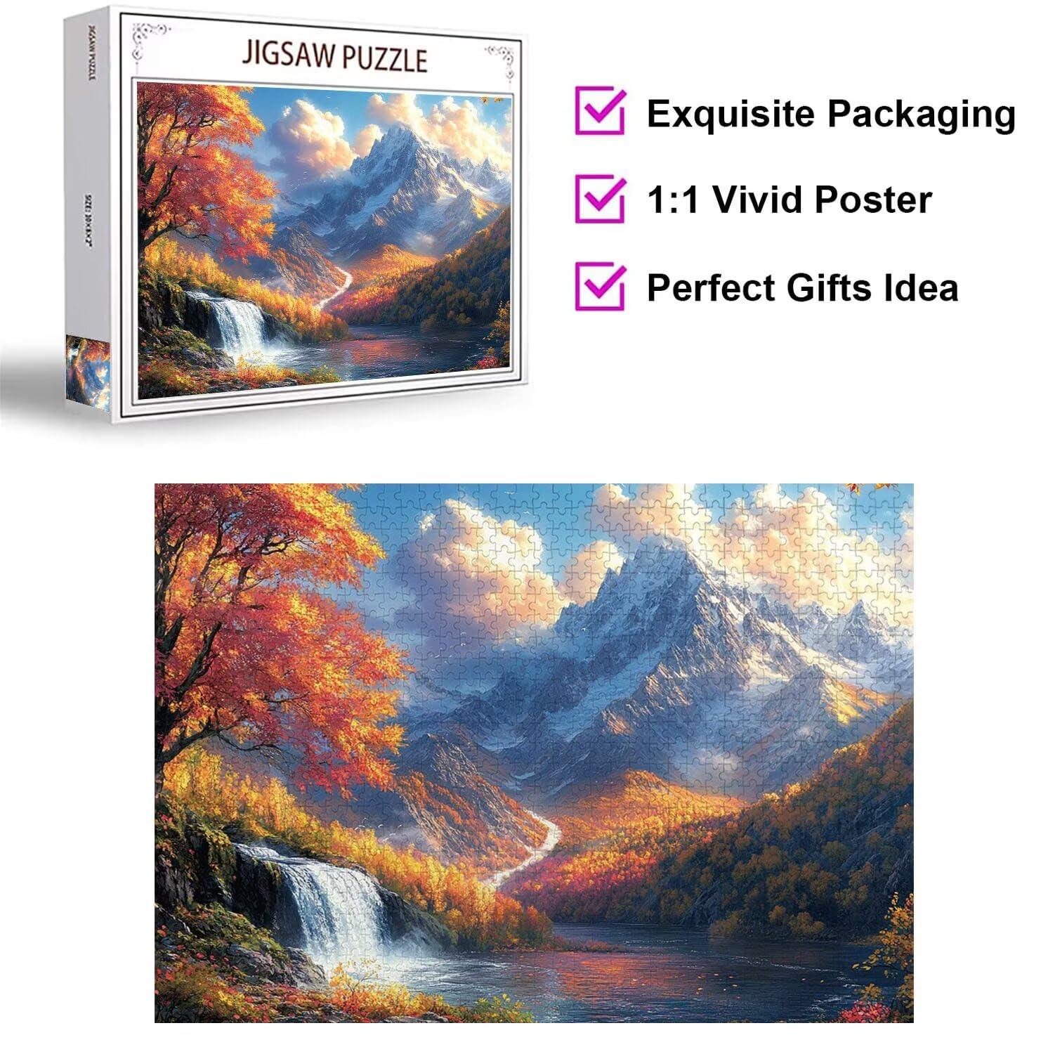 Puzzle 5000 Pezzi Autunno Puzzle Adulti, Gioco Educativo, n-715