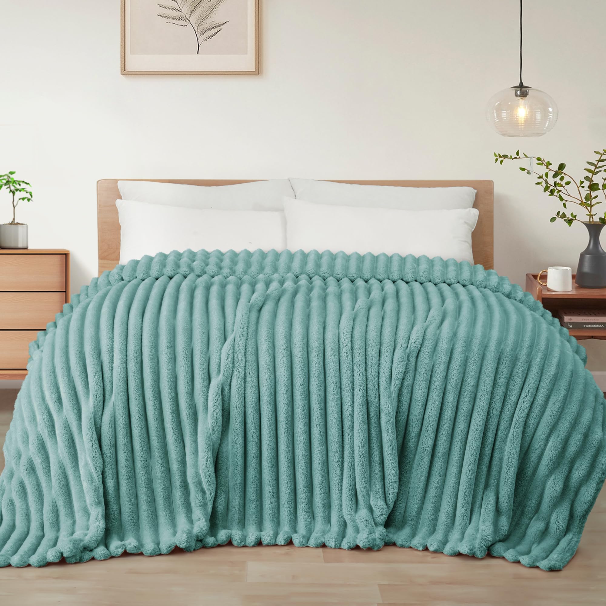 Exclusivo Mezcla Kuscheldecke Flauschig Fleecedecke Flanell Decke, Leichte und Warme Wohndecke Tagesdecke für Ganzjahreszeit
