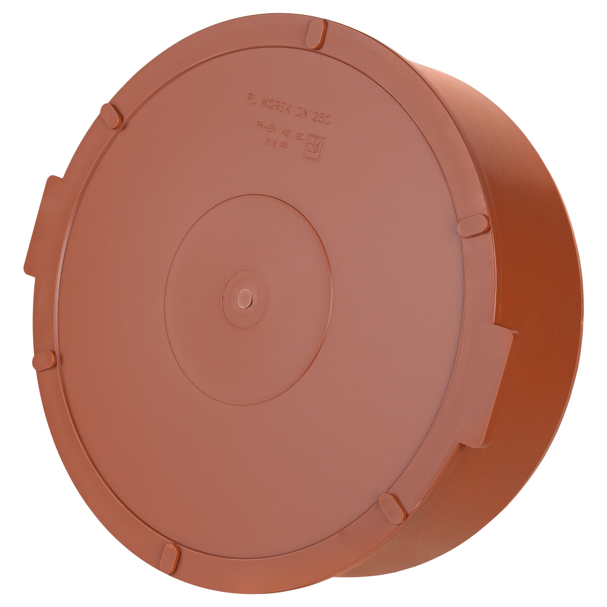 Socket Plug 250mm Underground Drainage Pipe Sewerage Pipe Cap Blank Stop End Orange