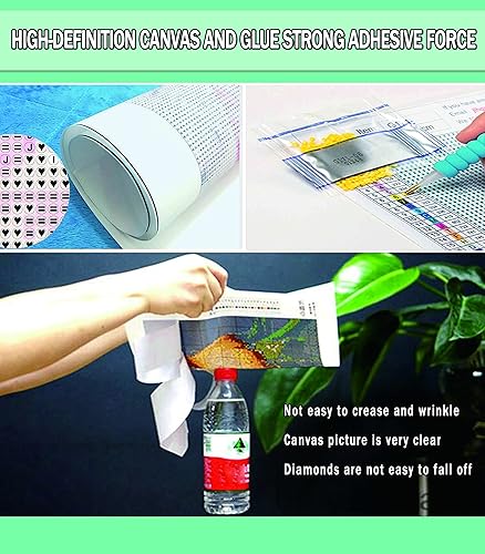 Miniatura 5 de Kits de pintura de diamantes para adultos, arte de diamantes de imitación, arte de Halloween, lienzo HD para bricolaje, taladro completo 5D