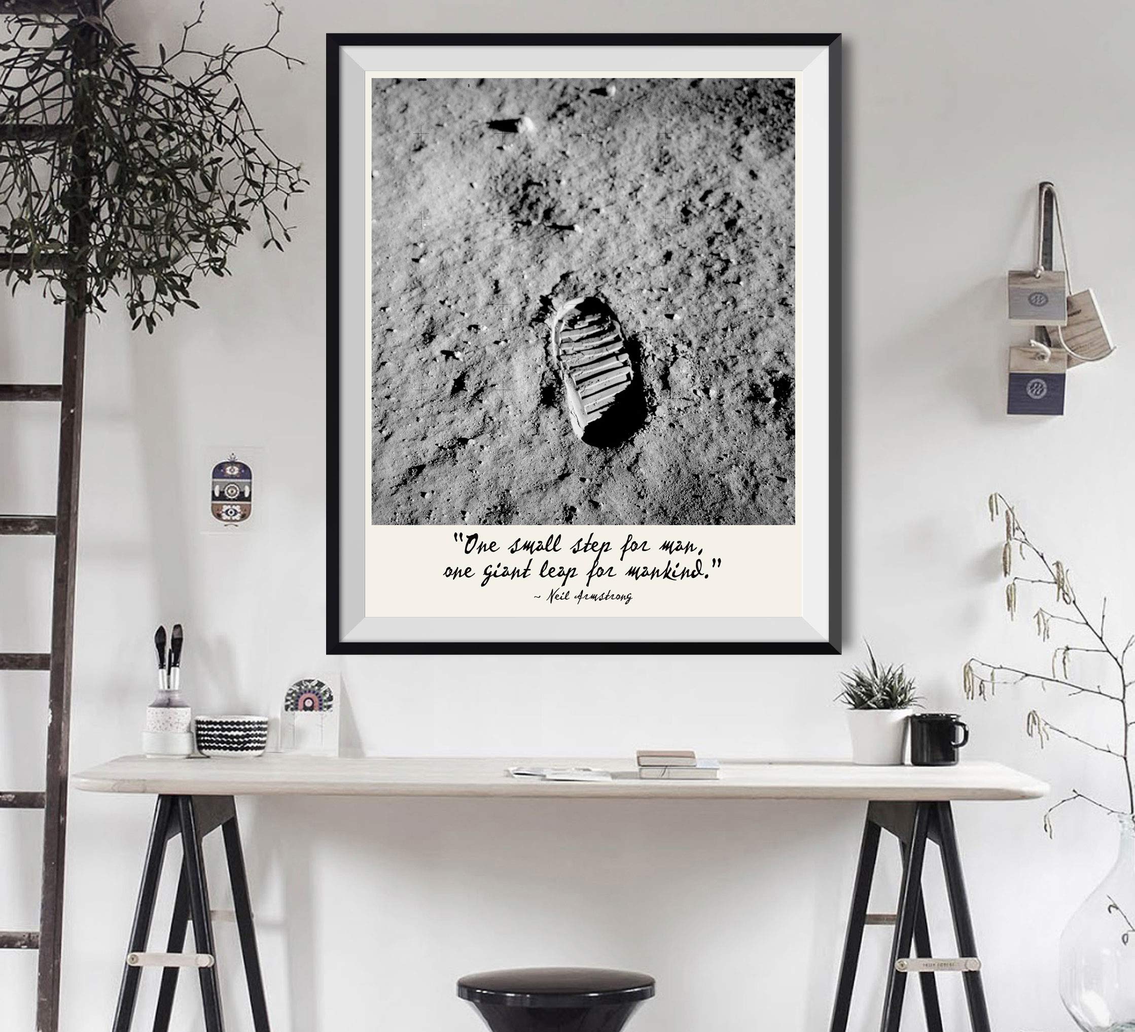 Amazon.com: Wallbuddy Neil Armstrong Moon Footprint One